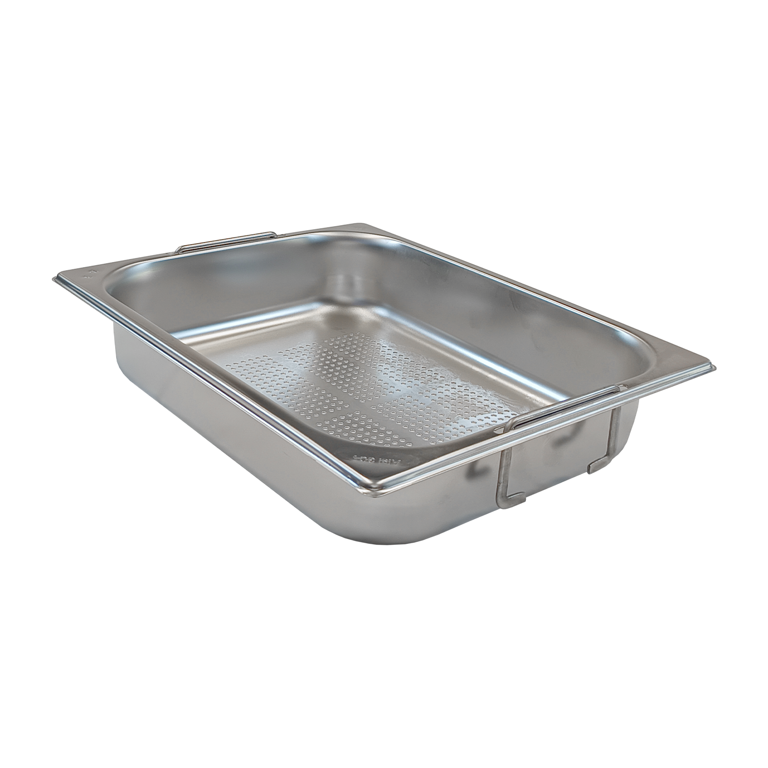 Gastronádoba děrovaná GN 1/2 - 65 ucha zasouvací nerezová | REDFOX - GND 1/2-65 U