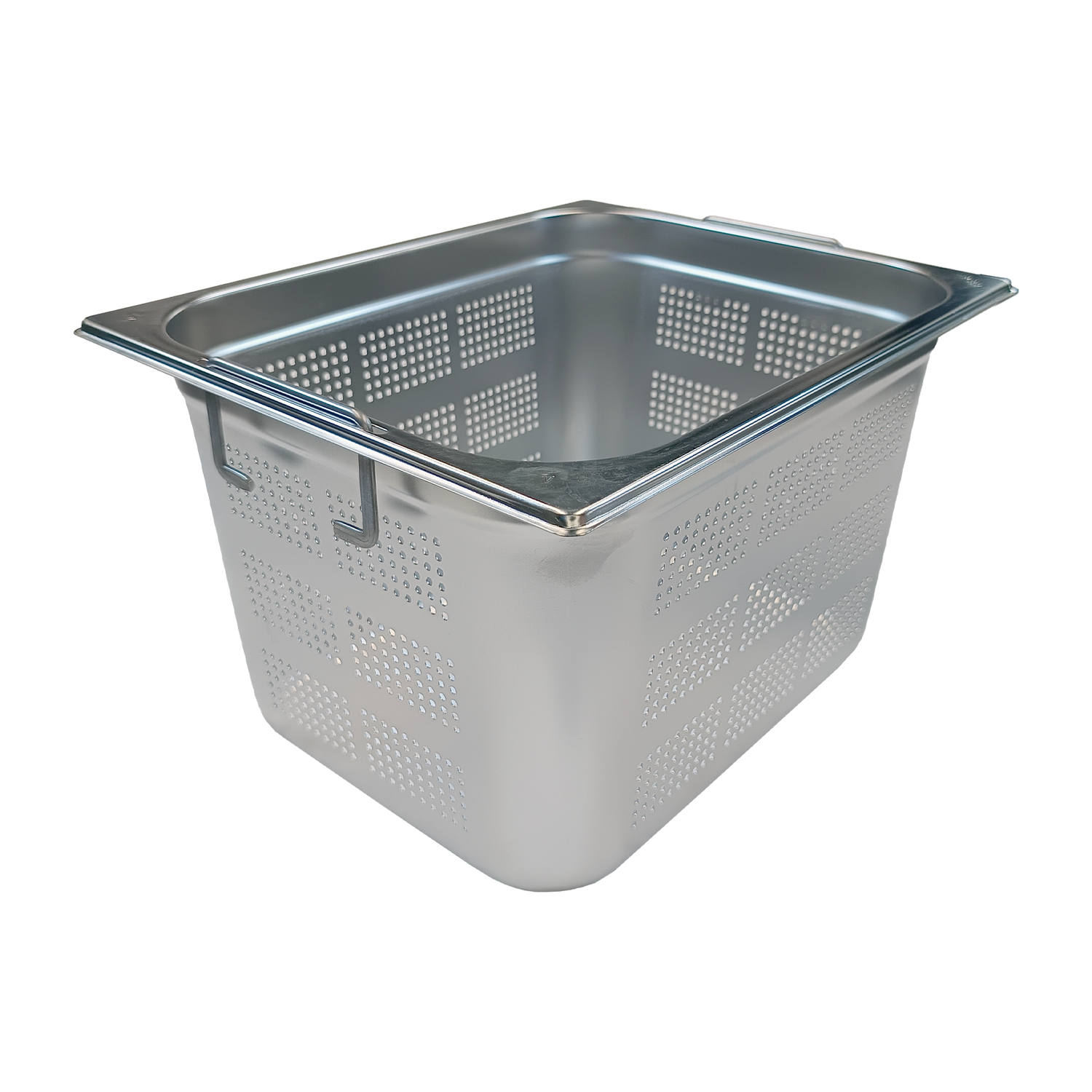 Gastronádoba děrovaná GN 1/2 - 200 ucha zasouvací nerezová | REDFOX - GND 1/2-200 U