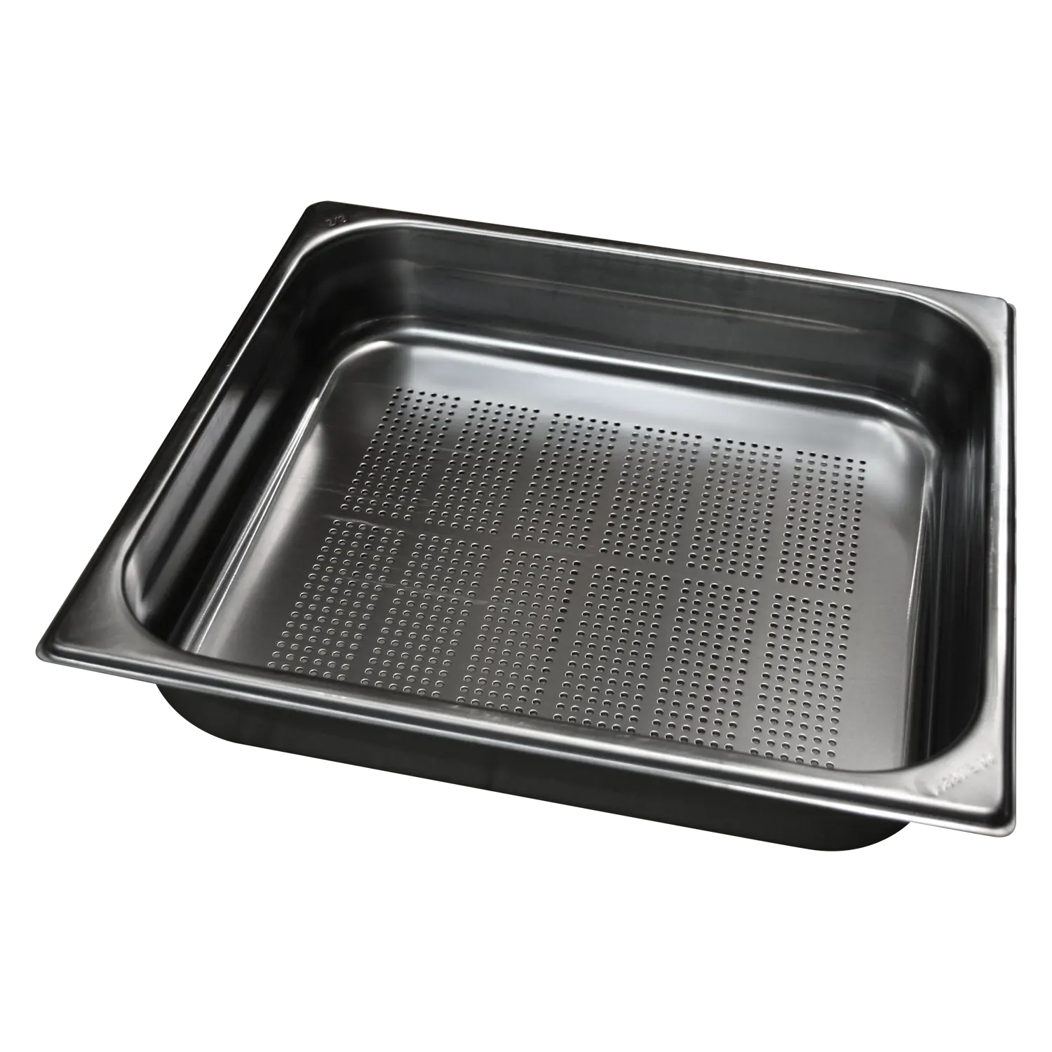 Gastronádoba děrovaná GN 2/1 - 65 ucha zasouvací nerezová | REDFOX - GND 2/1-65 U