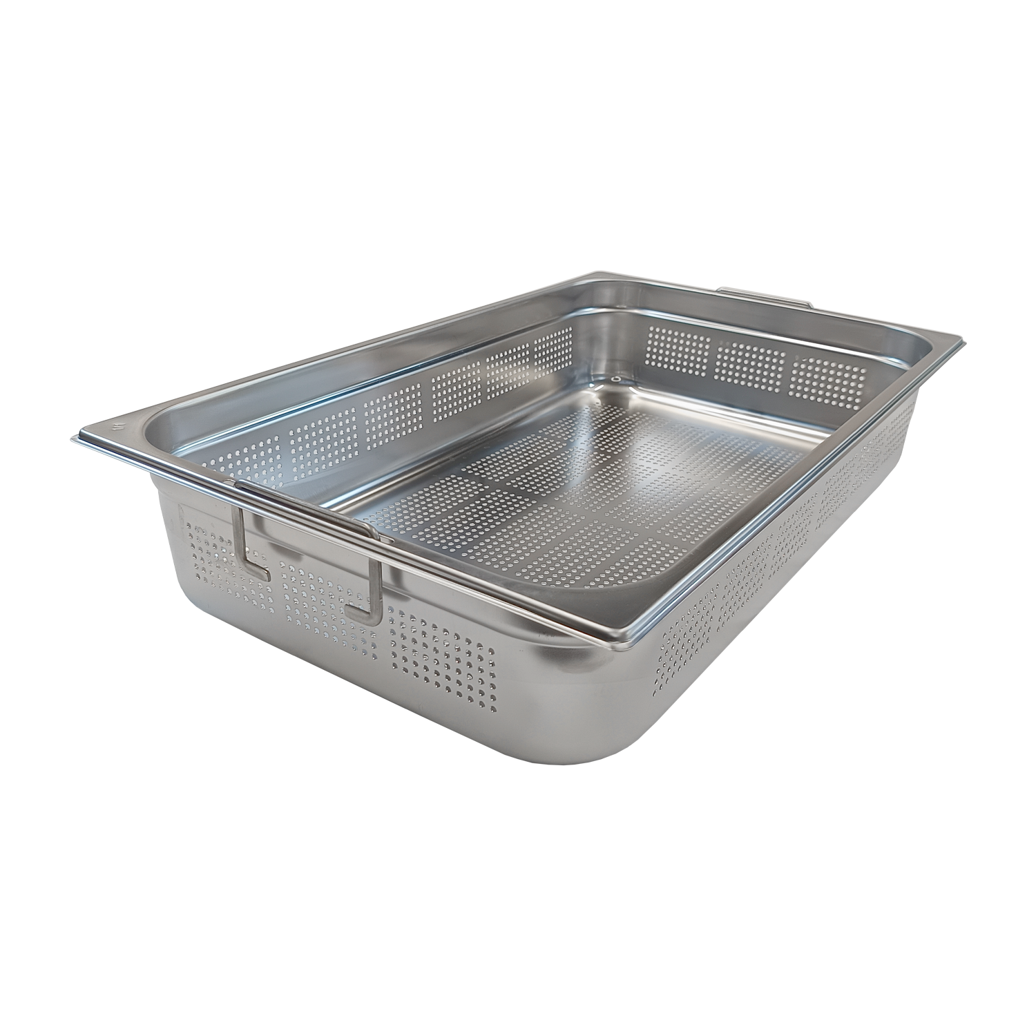 Gastronádoba děrovaná GN 1/1 - 100 ucha zasouvací nerezová | REDFOX - GND 1/1-100 U
