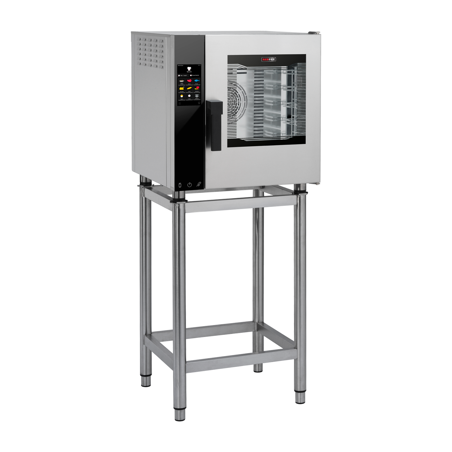 Electric convection oven reinforced version Direct steaming Color touch screen Automatic cleaning Right-hinged door 5x GN 2/3 | REDFOX - MPDN 0523 X ERAM