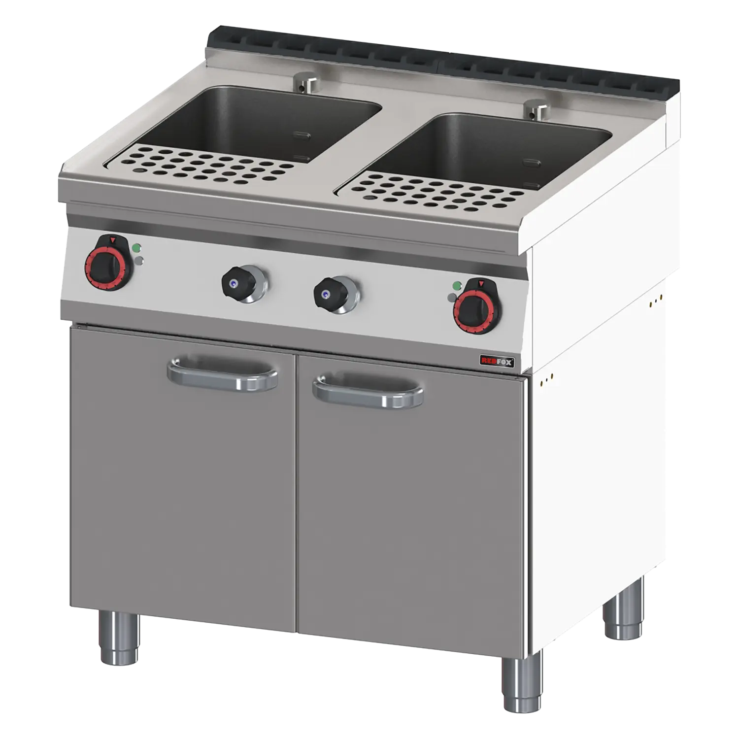 Vařič těstovin elektrický 23 + 23 l s podestavbou 400 V | REDFOX - VT 70/80 E 