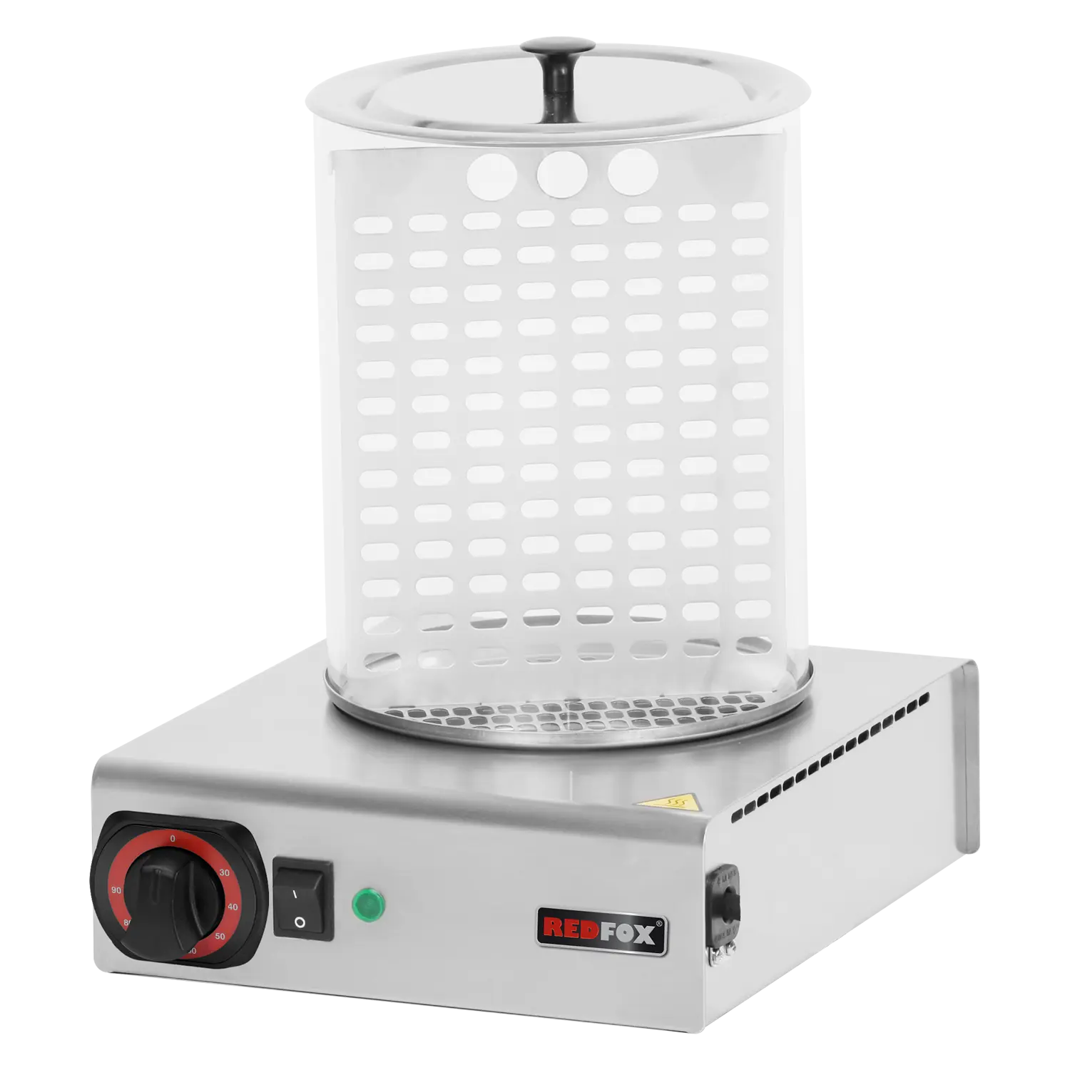 Glass cylinder for Hot Dog warmer + basket | REDFOX - HD N / K