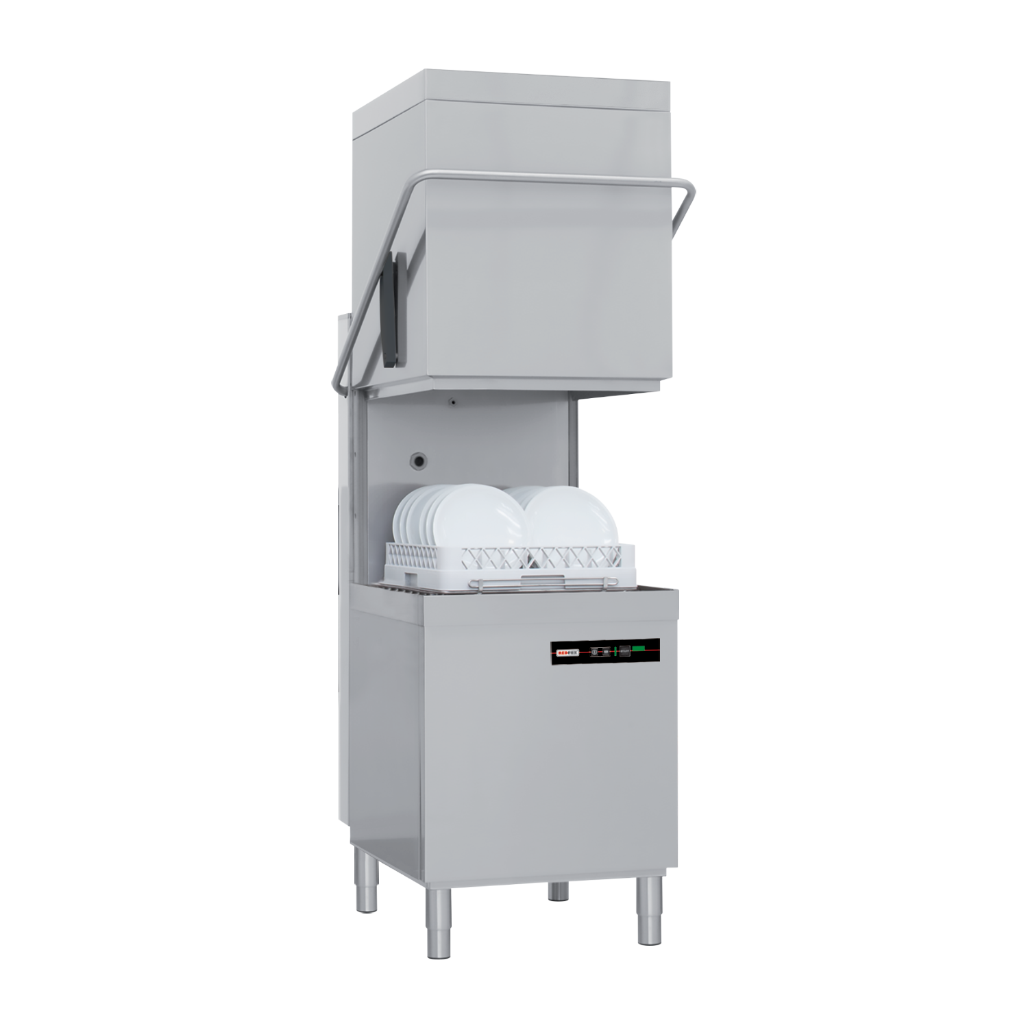 Myčka průběžná jednoplášťová s odpadovým čerpadlem 50x50 - 400 V | REDFOX - QQI 102 P