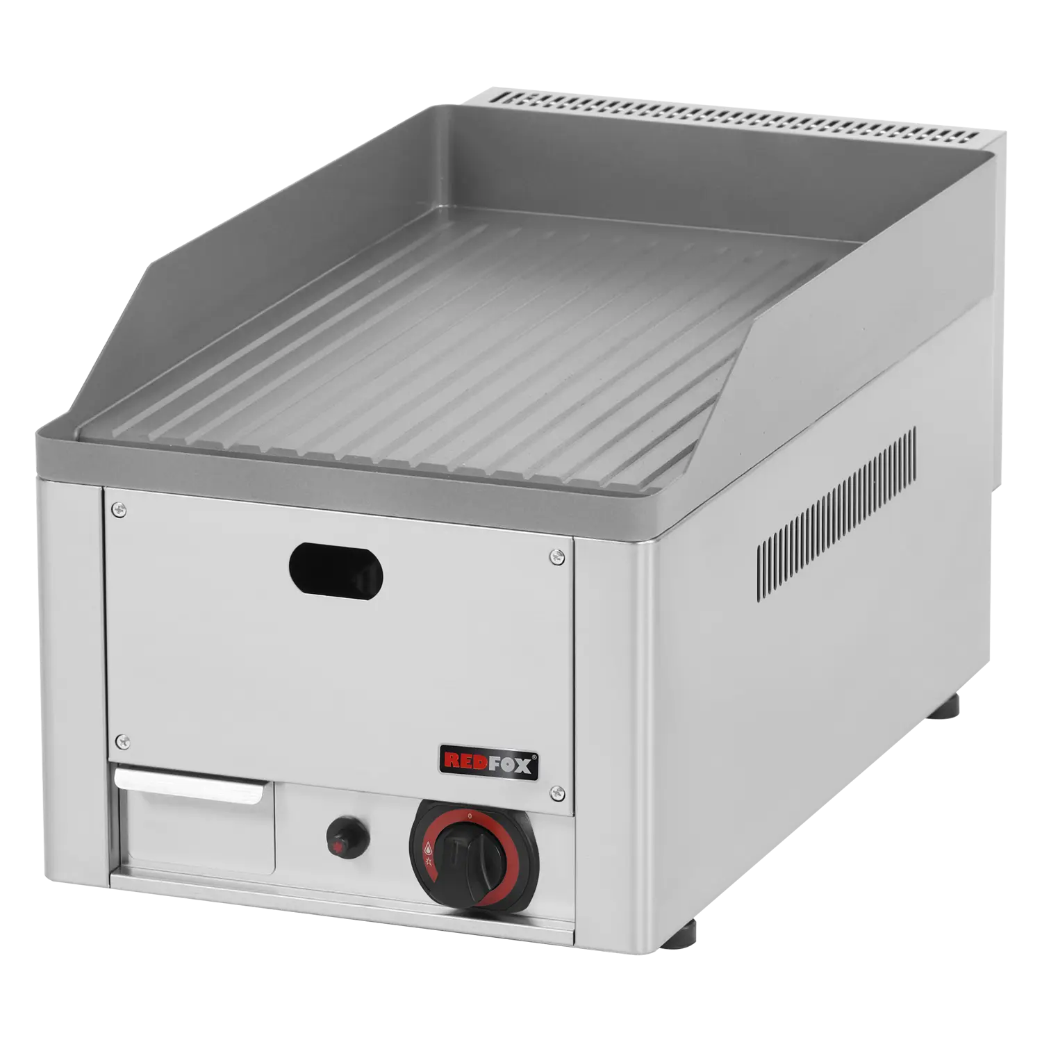 Fry-top griddle plate 32x48 gas grooved counter top | REDFOX - FTR 30 G