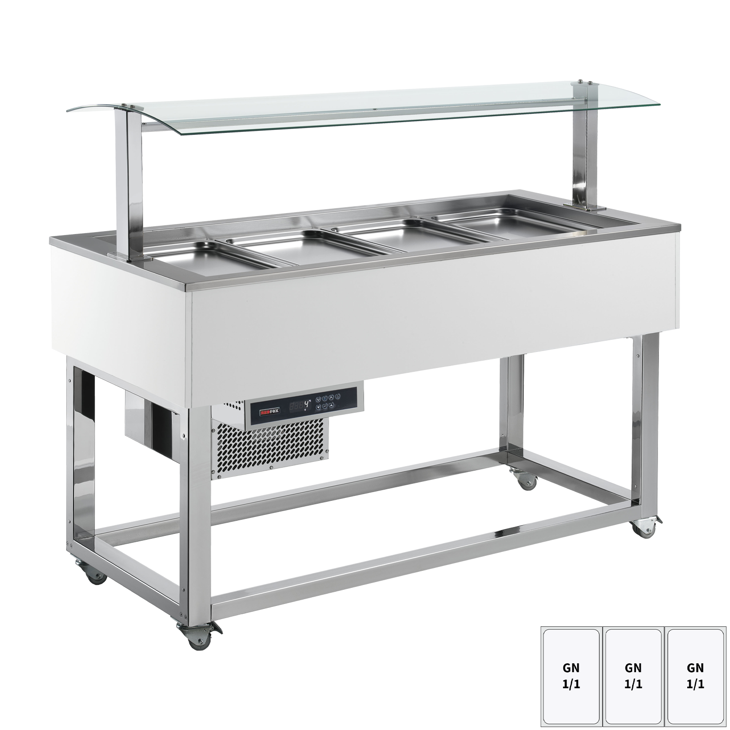 Food display island chilled GN 3-1/1 RAL | REDFOX - ES GREEN+ 3R