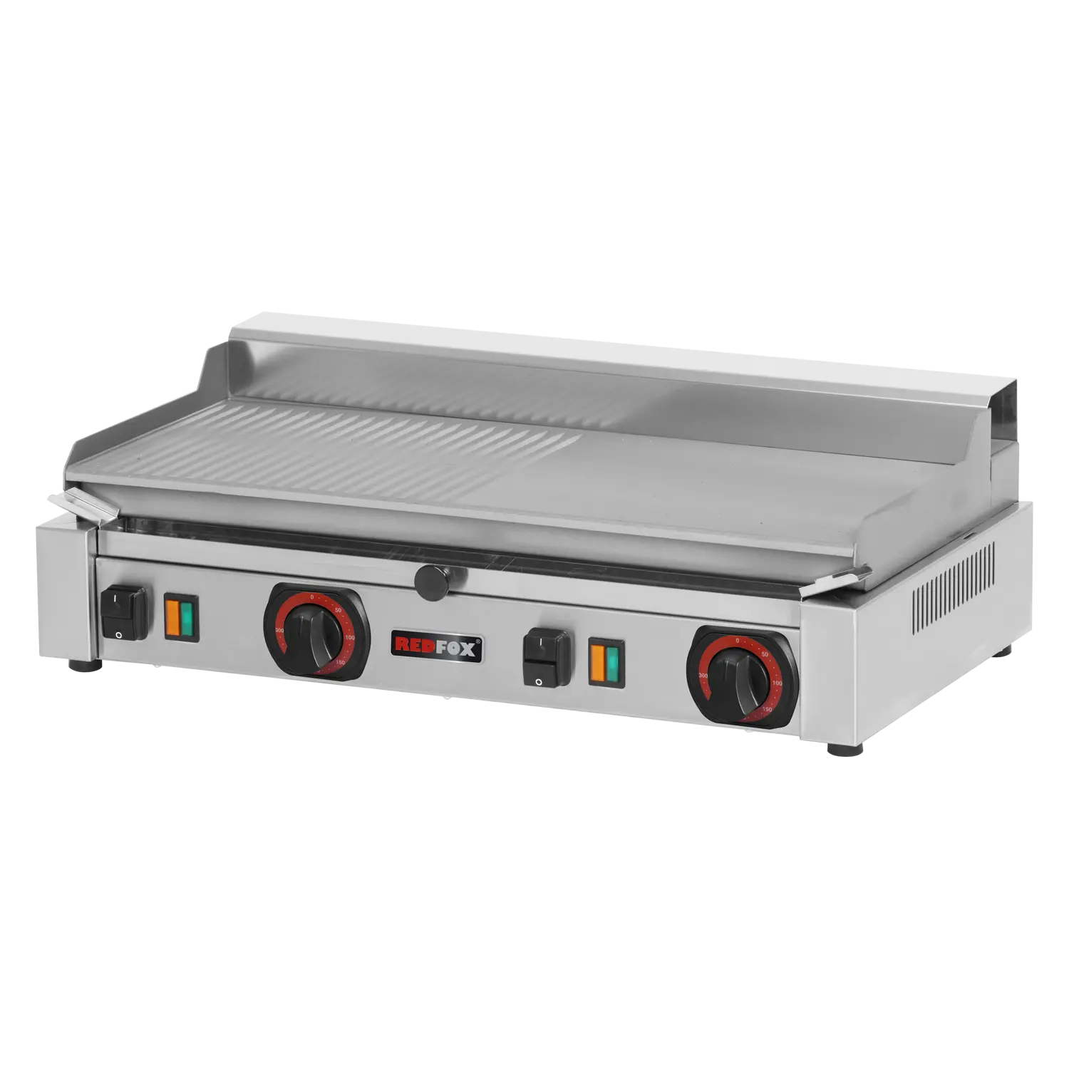 Fry-top griddle plate electric combined counter top 230 V | REDFOX - PD 2020 MB