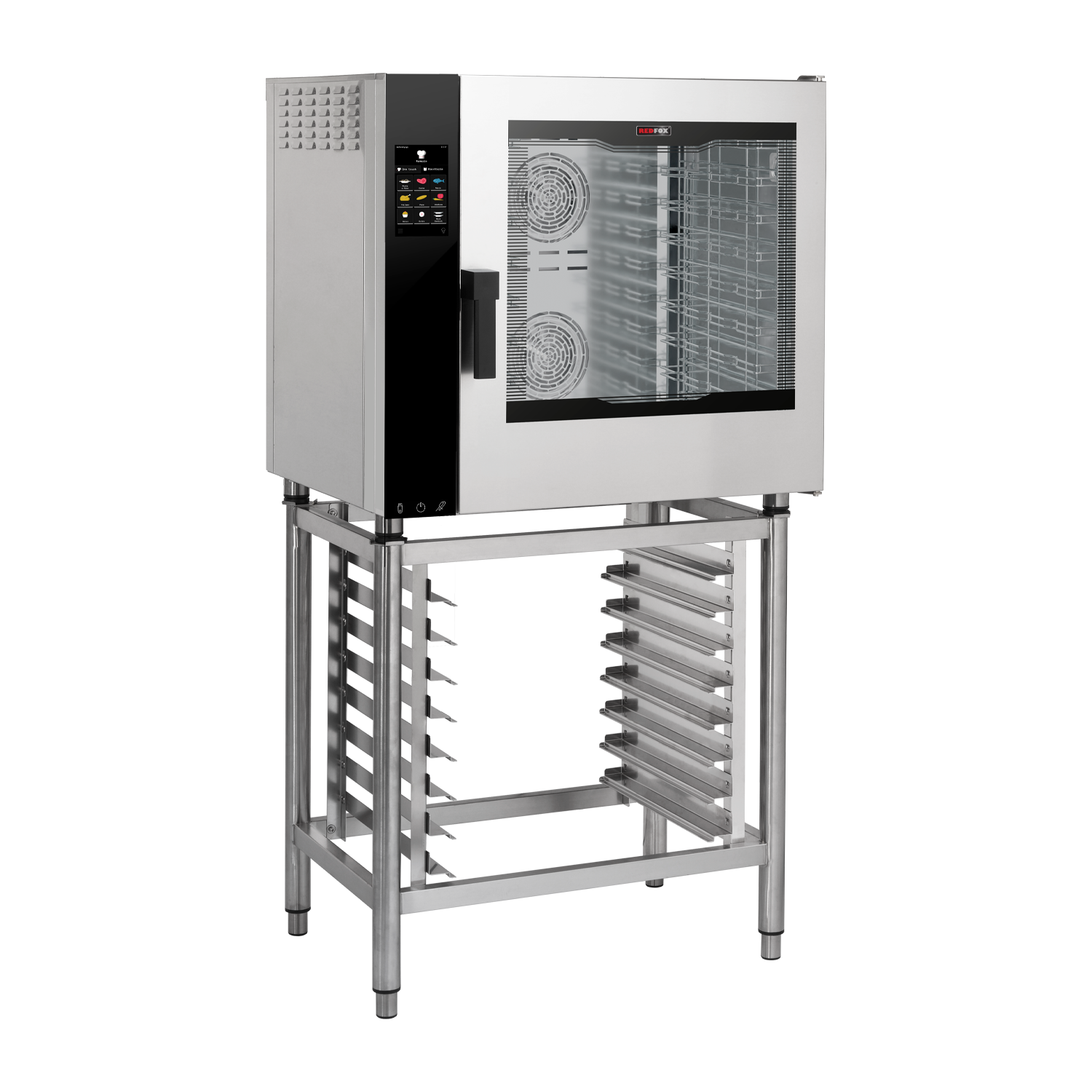 Convection oven electric Direct steam Color touch screen Automatic cleaning Right-hinged door 7x GN 1/1 | REDFOX - MPDN 0711 ERAM