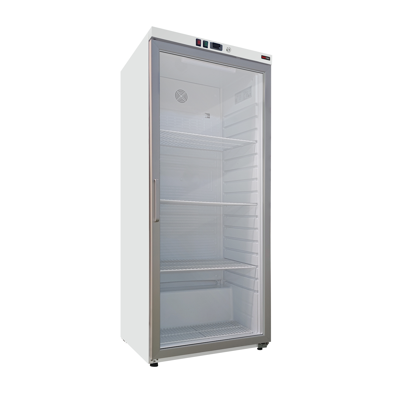 Cooling cabinet 305 l, glass door, white | REDFOX - DNR 400/G