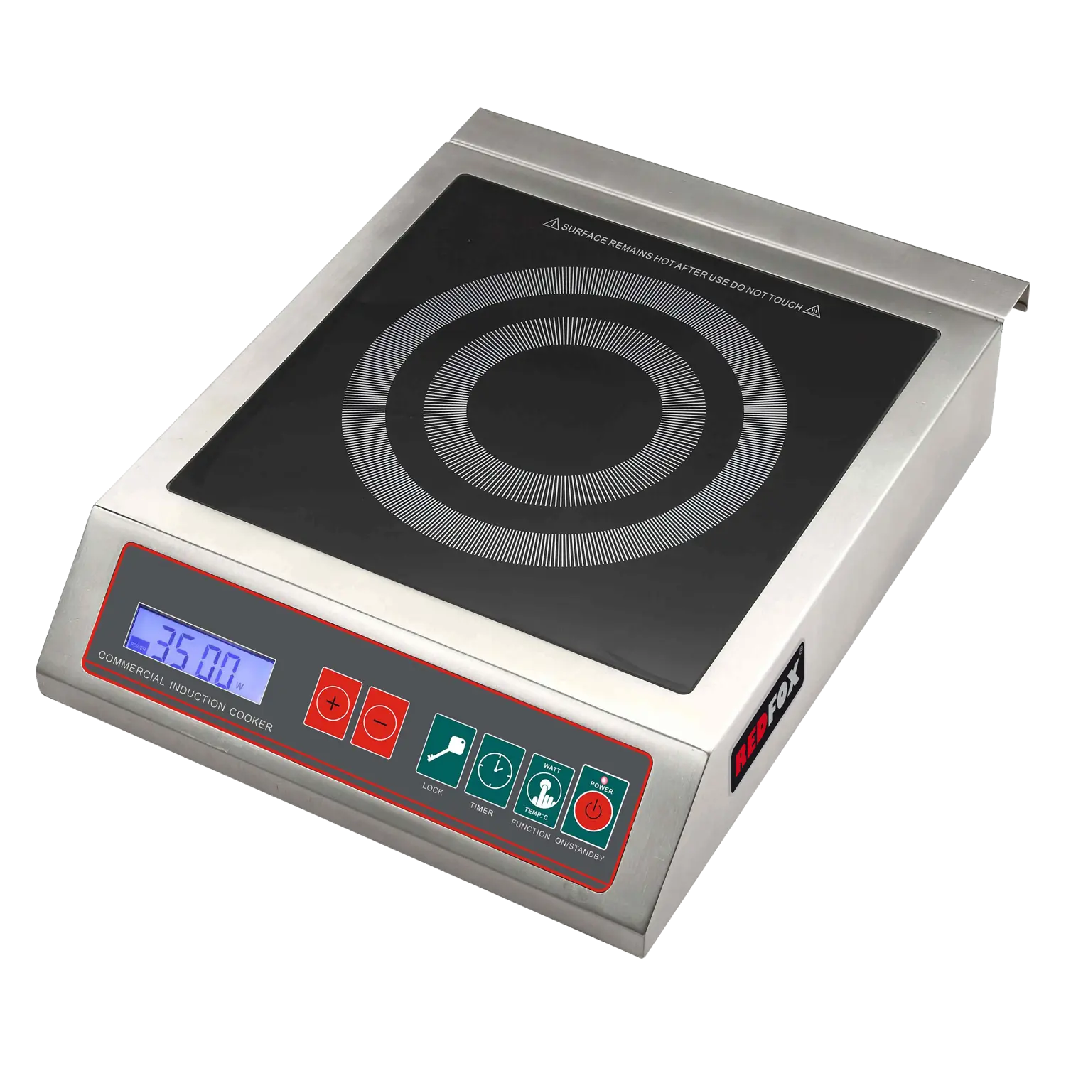 Induction hob counter top electric 12 power levels digital control panel 230 V | REDFOX - RIB 3535 ET