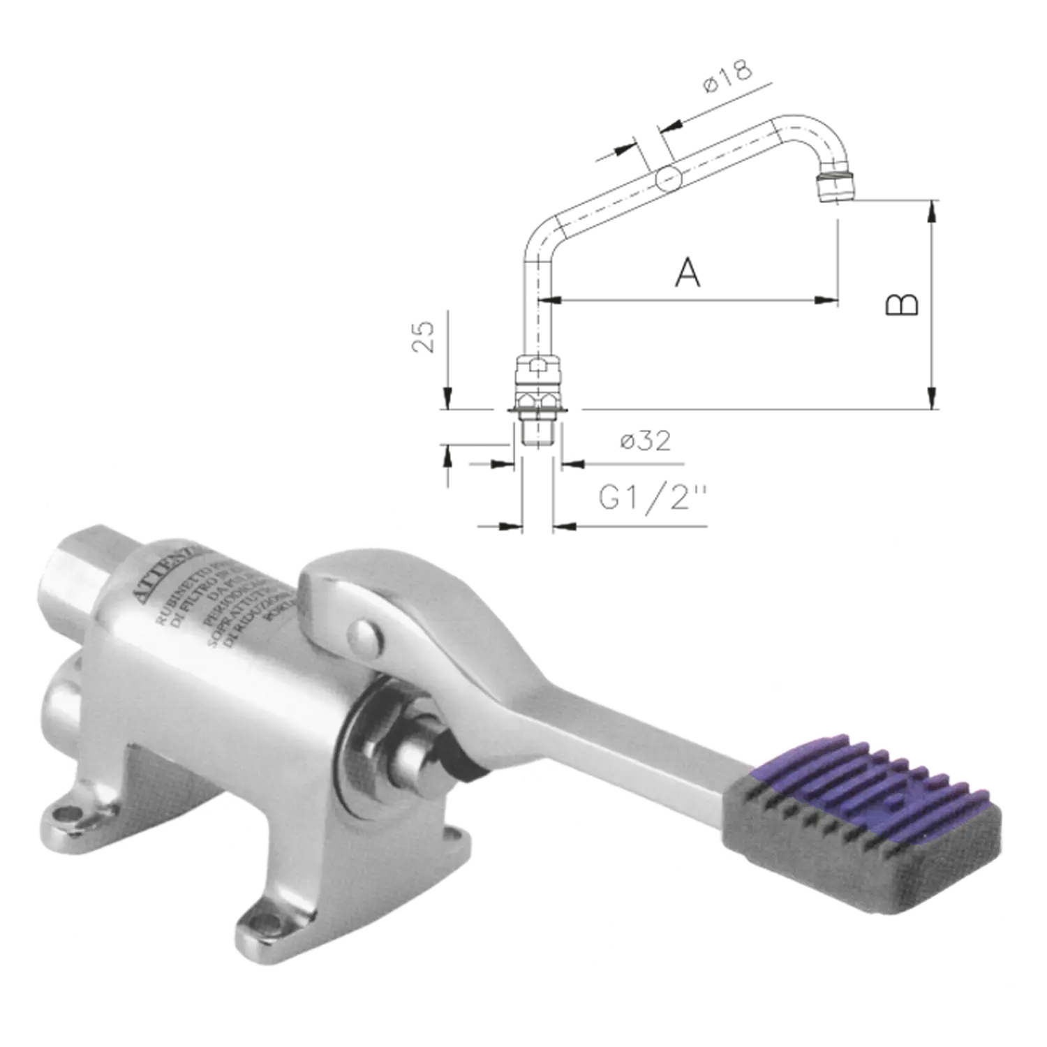 Tap foot operated N | REDFOX - NAB 1 N