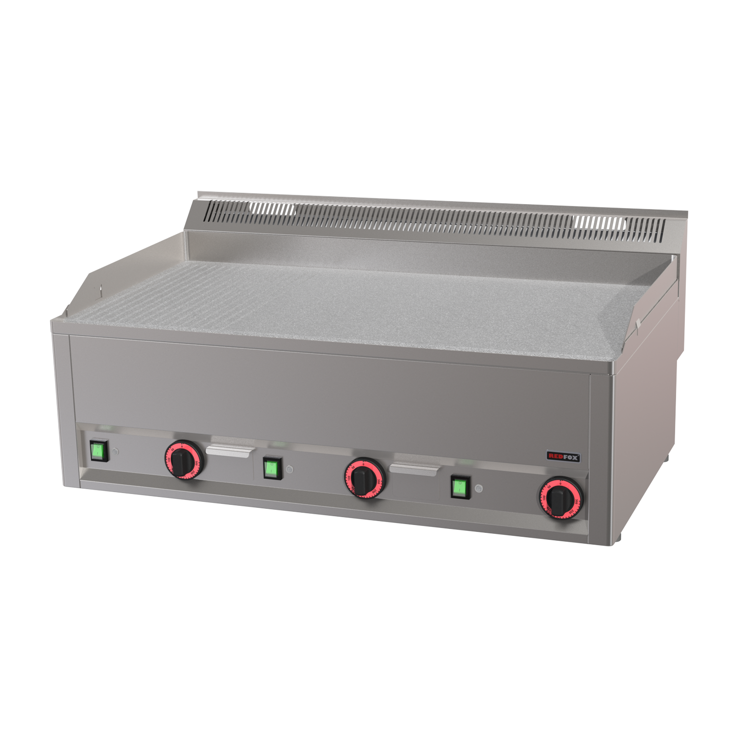 Grilovací deska 97x48 elektrická durable chrom kombinovaná bez podestavby 400 V | REDFOX - FTHRC 90 EL