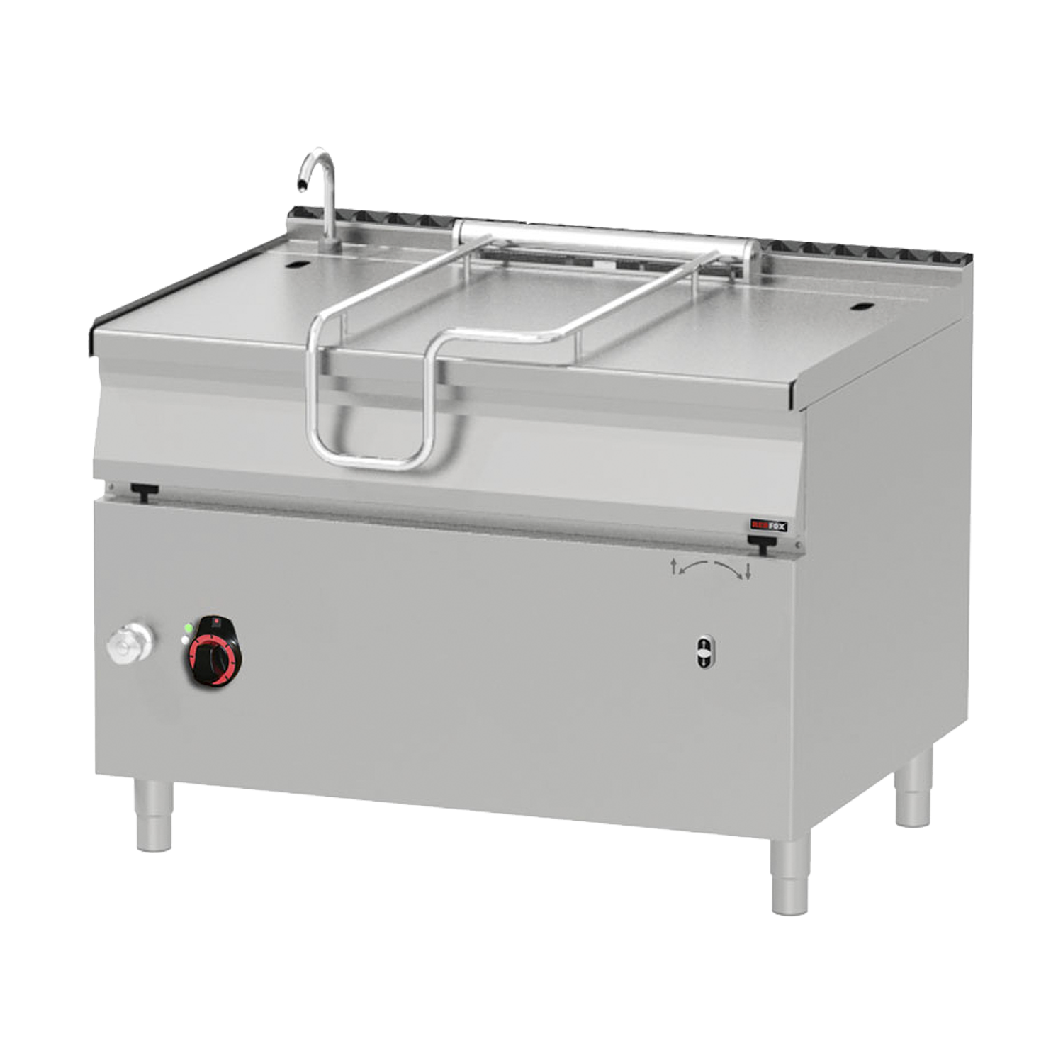 Pánev sklopná automatická elektrická 120 l ocelové dno | REDFOX - BRM 90/120 E