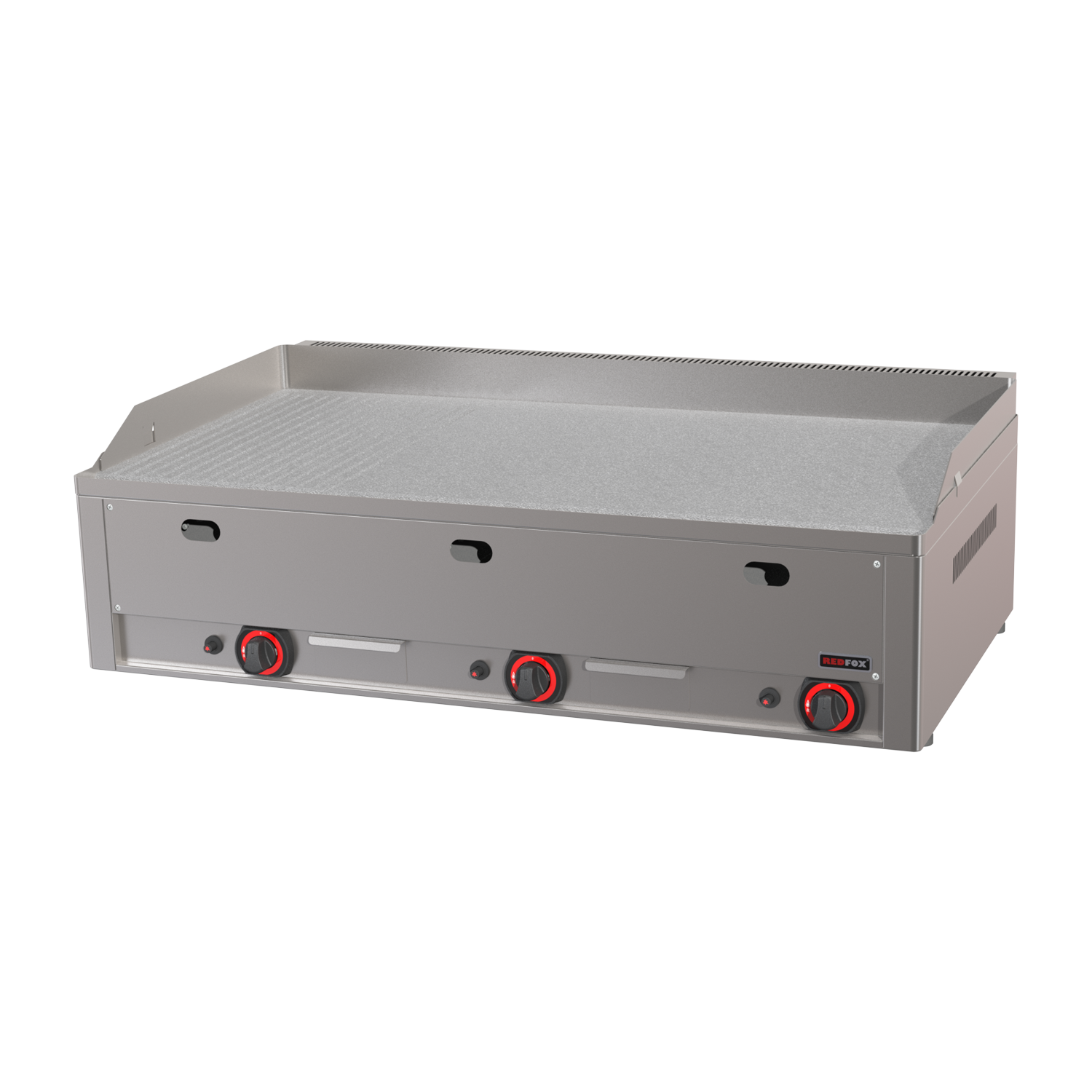Grilovací deska 97x48 plynová durable chrom kombinovaná stolní | REDFOX - FTHRC 90 G