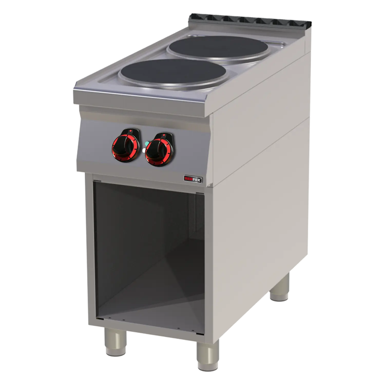 Sporák elektrický 2x plotýnka s podestavbou 400 V | REDFOX - SP 90/40 E