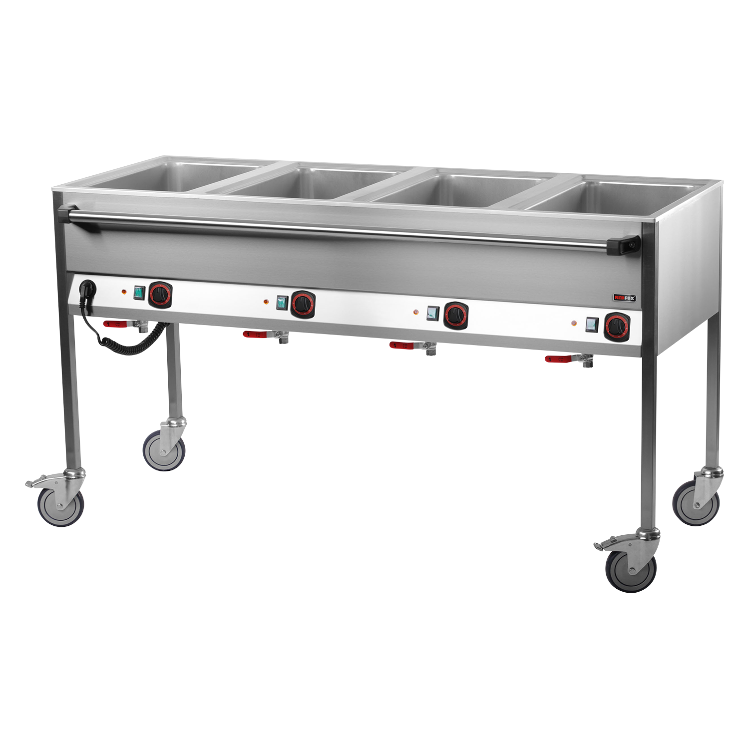 Bain marie electric GN 4-1/1 controllers on longer side  | REDFOX - VLPD 4120