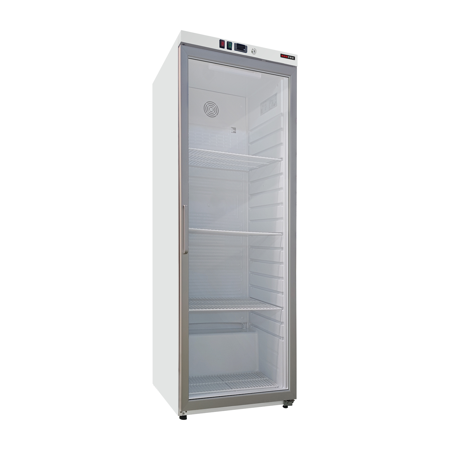 Cooling cabinet 533 l, glass door, white | REDFOX - DNR 600/G