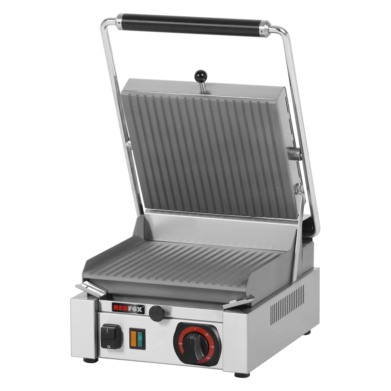 Panini grill grooved electric grooved upper plate 26x24 230 V | REDFOX - PS 2010 R