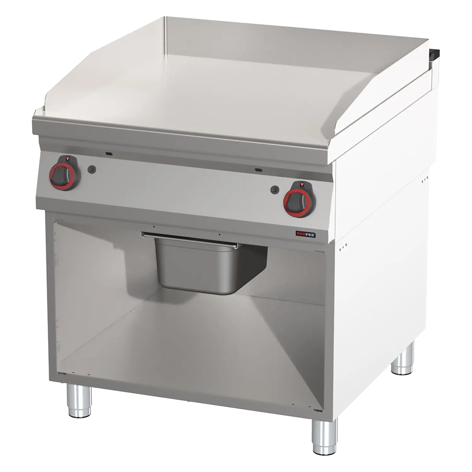 Grilovací deska hladká chrom | REDFOX - FTHC 90/80 G