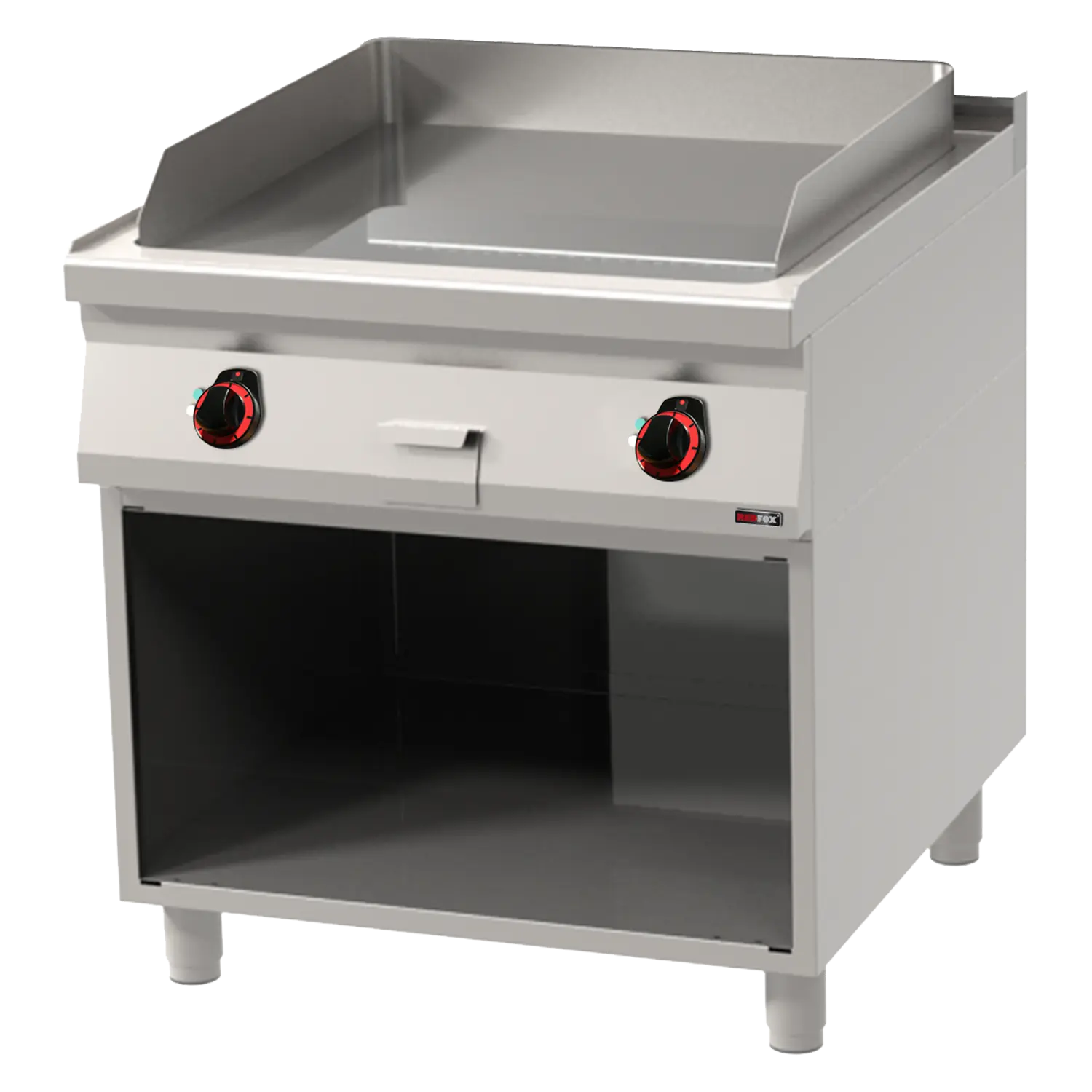 Grilovací deska 71x65 elektrická hladká s podestavbou 400 V | REDFOX - FTH 90/80 E