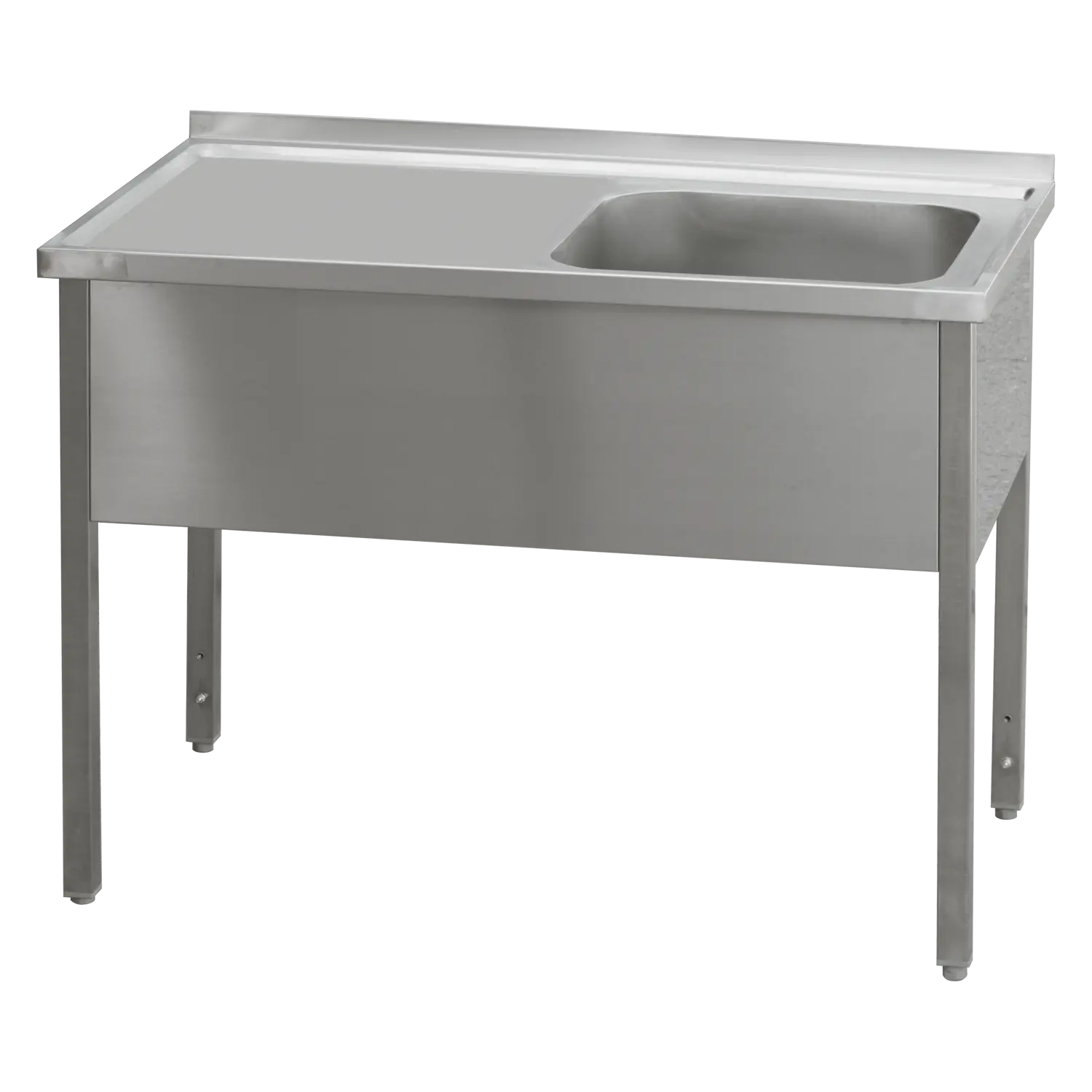 Stůl mycí 180x70x90 - 1x dřez 50x40x30 odkapávací plocha levá | REDFOX - MSJOL 7018