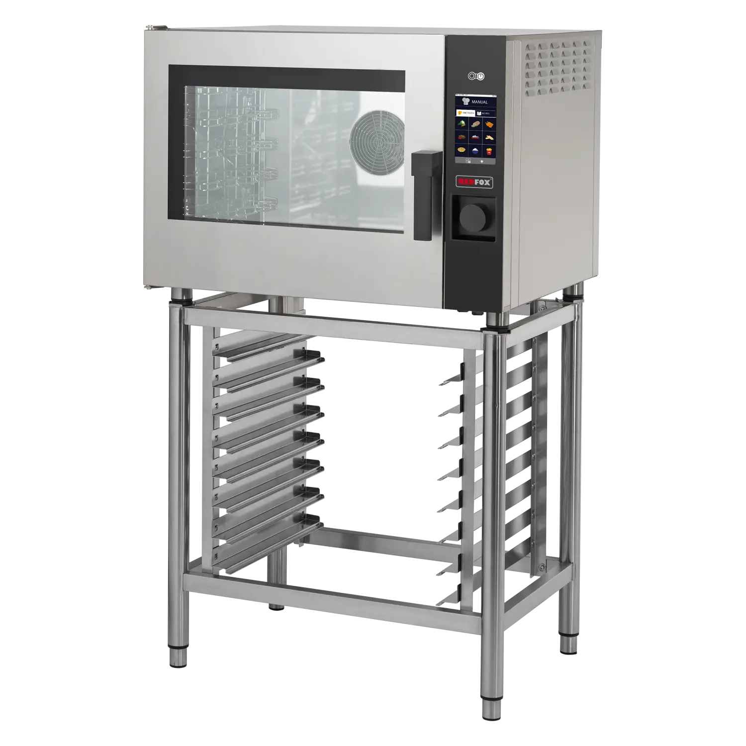 Konvektomat elektrický 5x GN 1/1 zesílená verze nástřik dotykový barevný levé dveře | REDFOX - MPD 0511 X EL