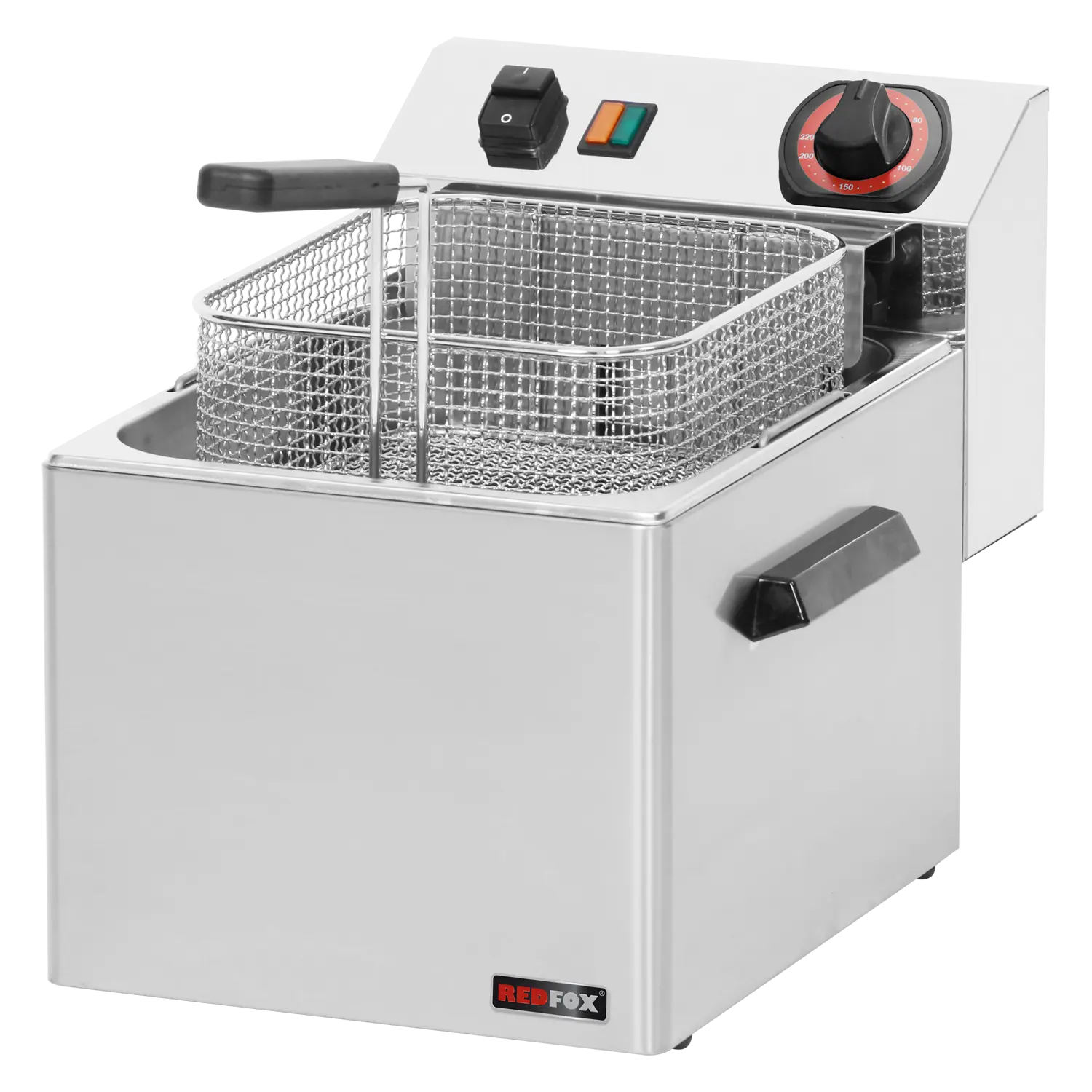 Electric fryer 0,75 kW/l, 8 l counter top 400 V | REDFOX - FE 07 T