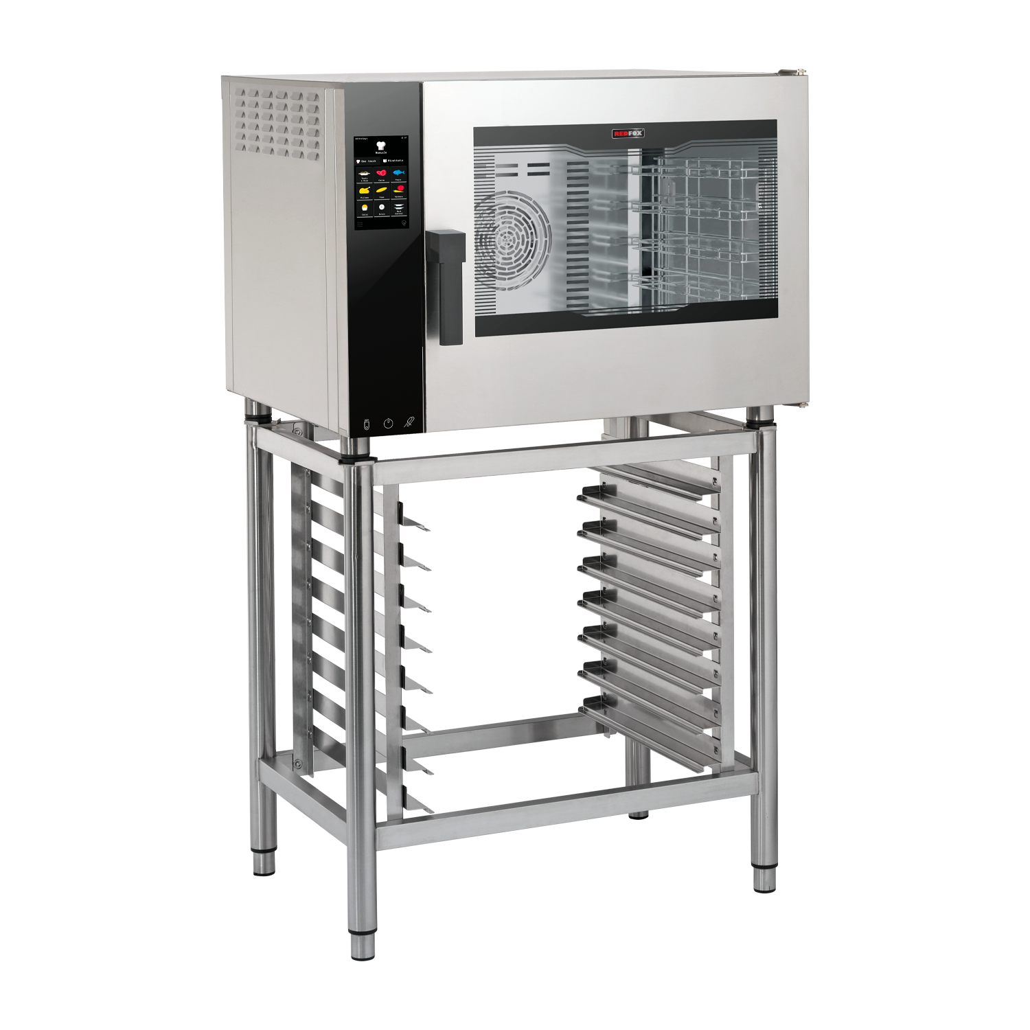 Convection oven electric Direct steam Color touch screen Automatic cleaning Right-hinged door 5x GN 1/1 | REDFOX - MPDN 0511 ERAM