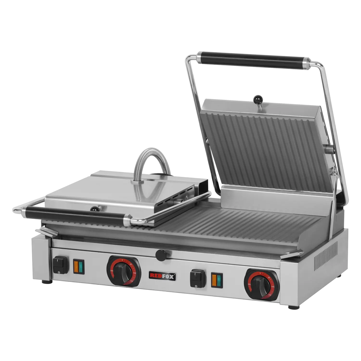 Panini grill grooved electric 57x24 400 V | REDFOX - PD 2020 R