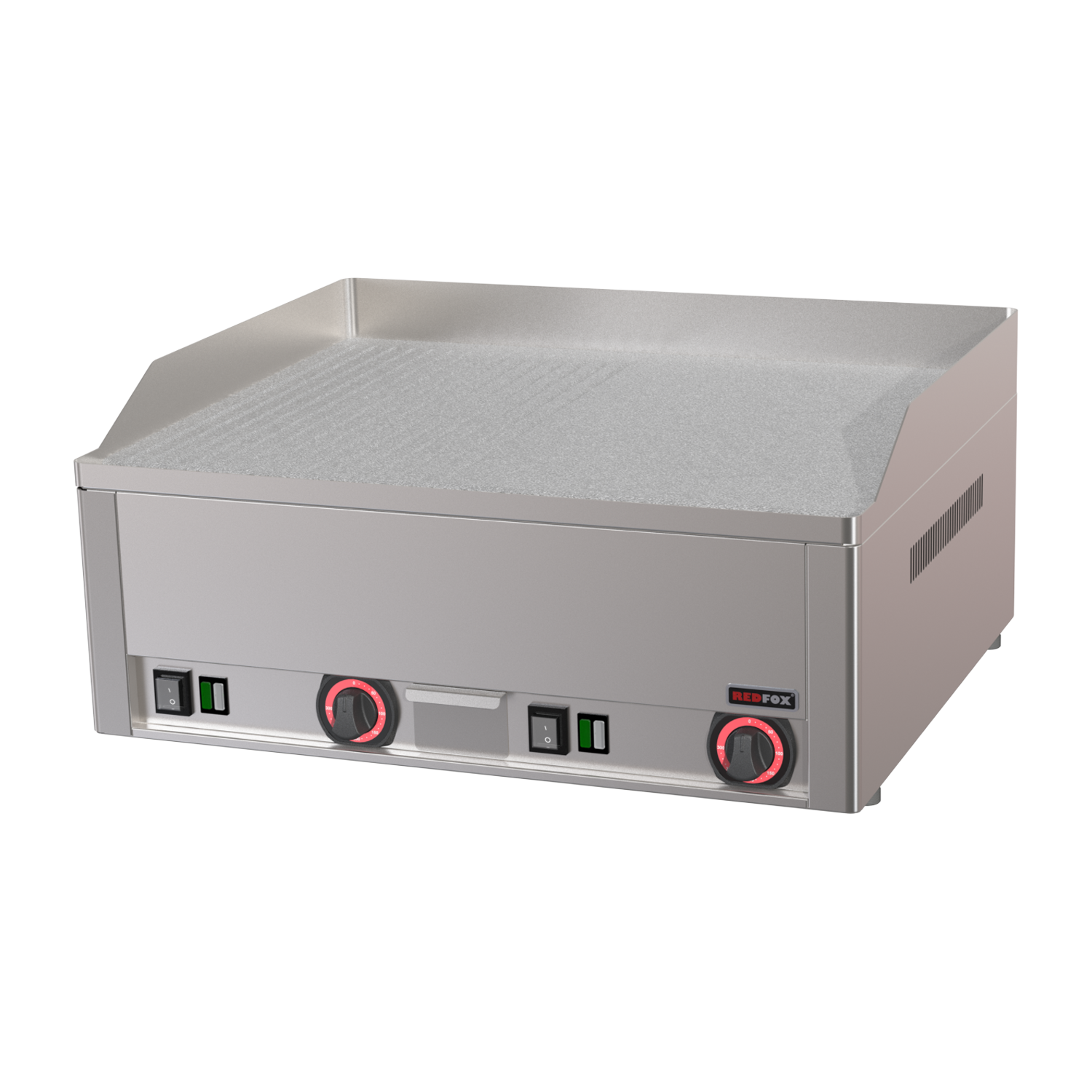 Grilovací deska 65x48 elektrická durable chrom kombinovaná stolní 400 V | REDFOX - FTHRC 60 E