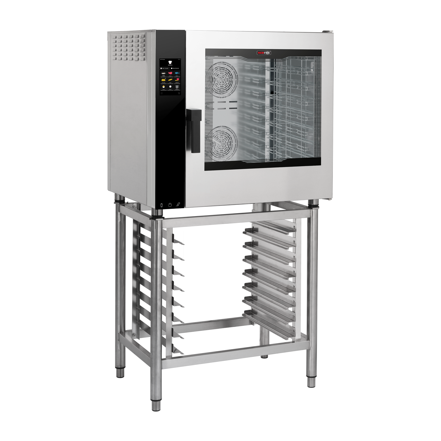 Electric convection oven reinforced version Direct steaming Color touch screen Automatic cleaning Right-hinged door 7x GN 1/1 | REDFOX - MPDN 0711 X ERAM