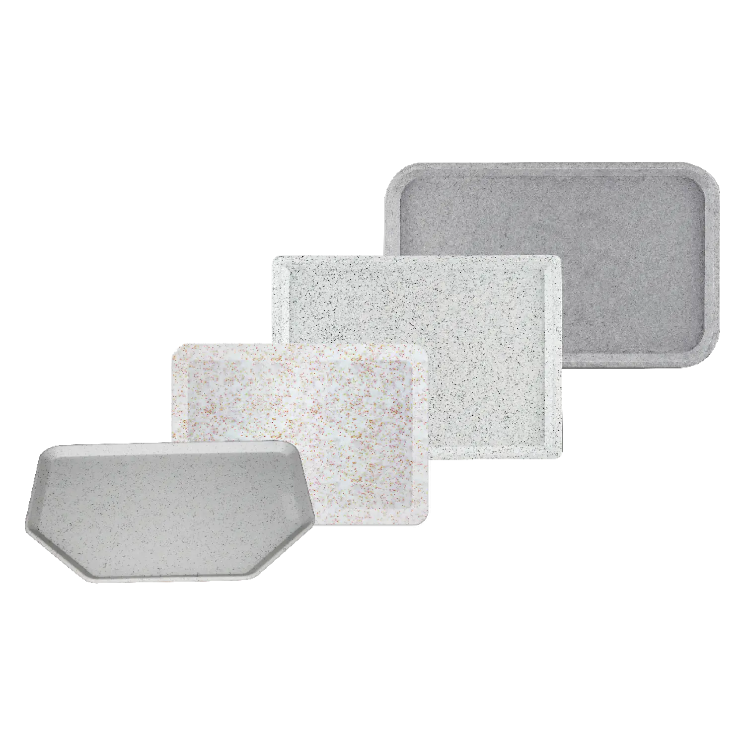 Tray hexagonal 50x35 polyester salt/pepper | REDFOX - RF - Podnos hexagonal 50x35
