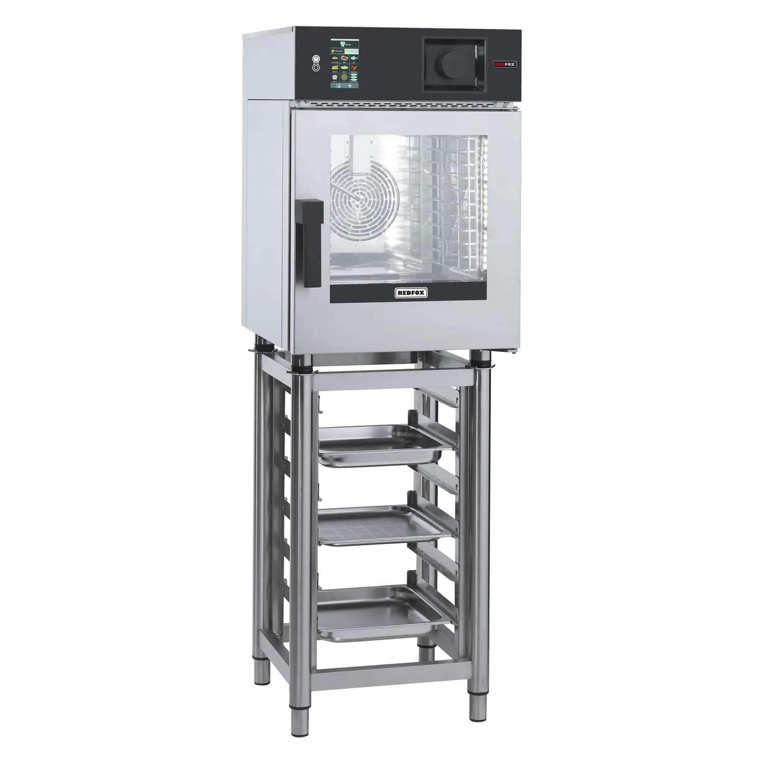 Konvektomat MINI elektrický 6x GN 1/1 automatické mytí nástřik dotykový ovládací panel 5´´ 400 V | REDFOX - MSDBD 0611 E