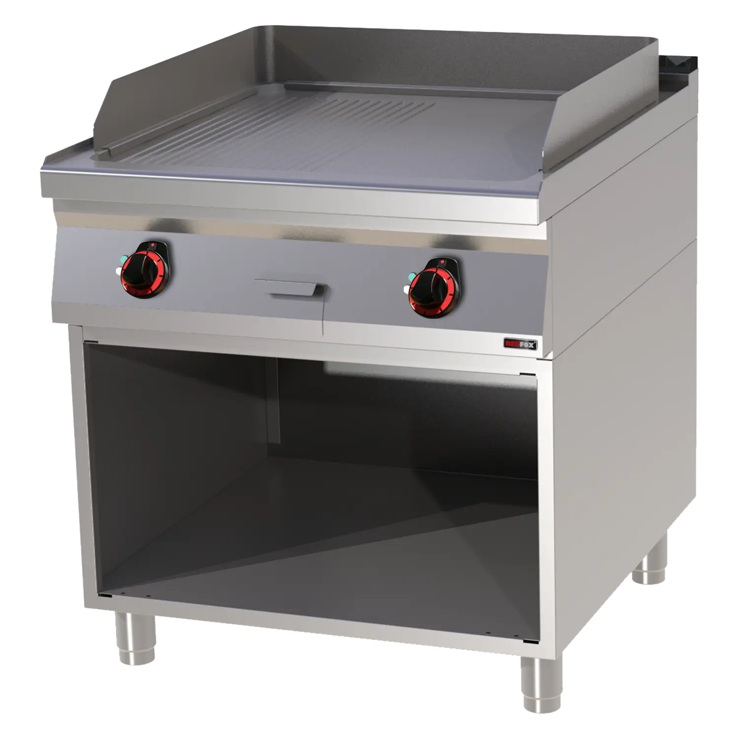 Grilovací deska 71x65 elektrická kombinovaná s podestavbou 400 V | REDFOX - FTHR 90/80 E