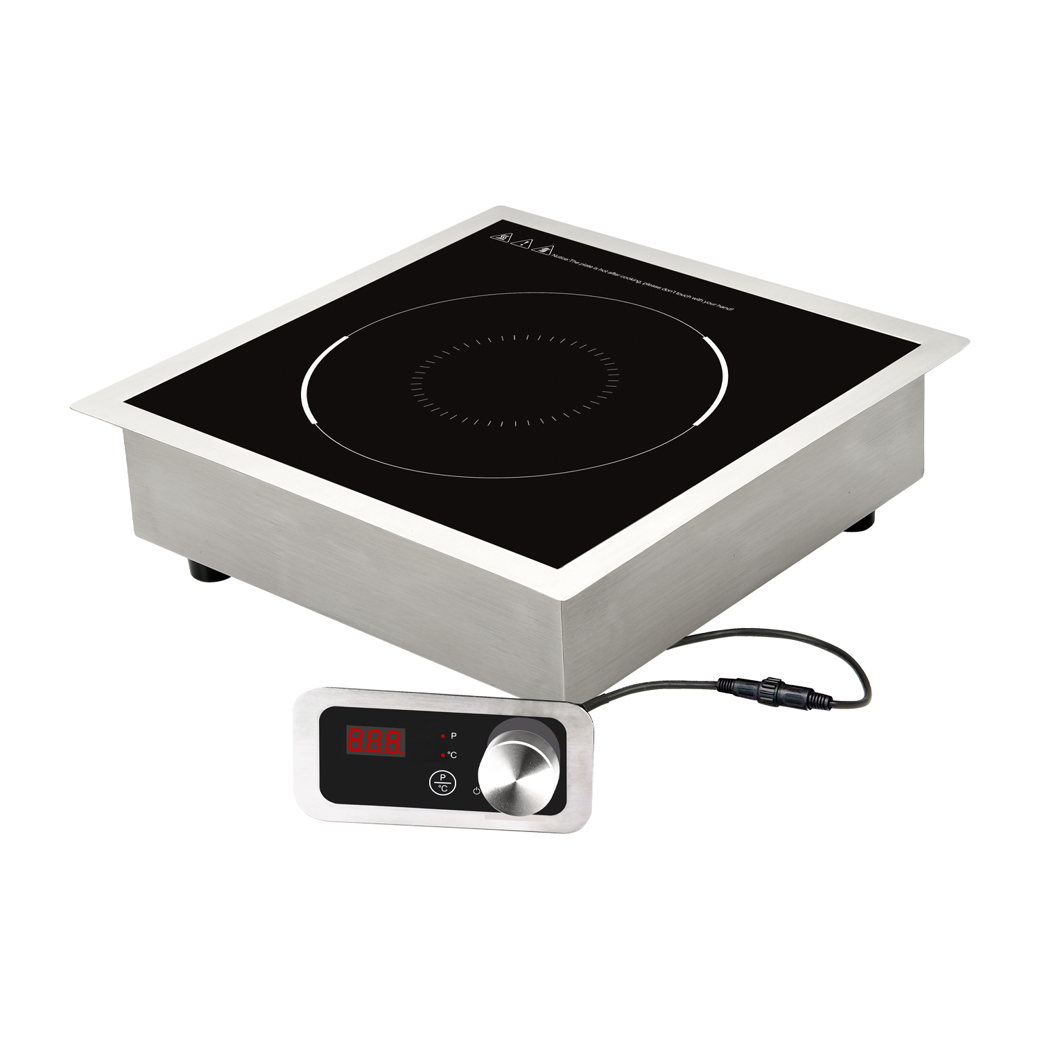 Induction cooker drop-in el. 9 power levels manual control panel 230 V | REDFOX - RIB 3521 EB