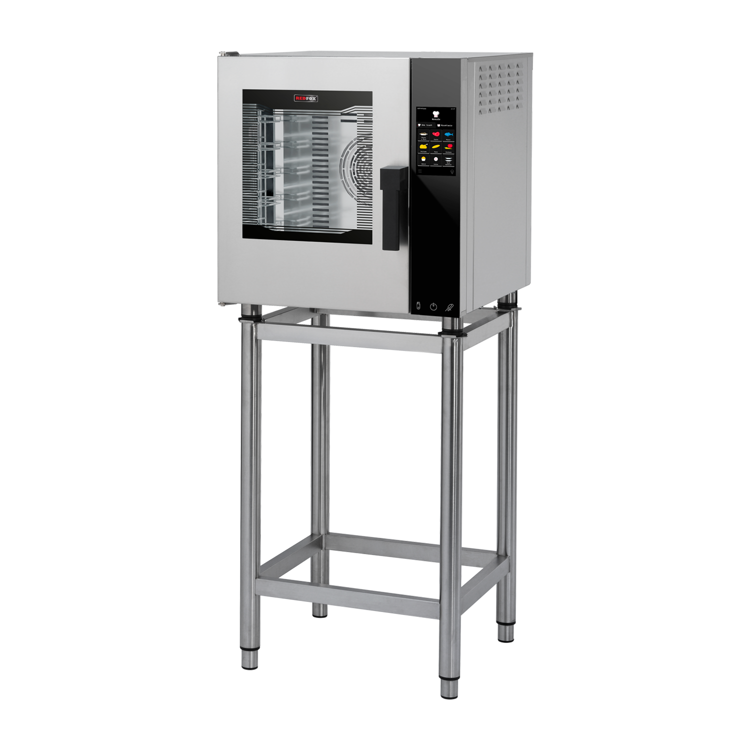 Convection oven electric Direct steam Color touch screen Automatic cleaning Left-hinged door 5x GN 2/3 | REDFOX - MPDN 0523 ELAM