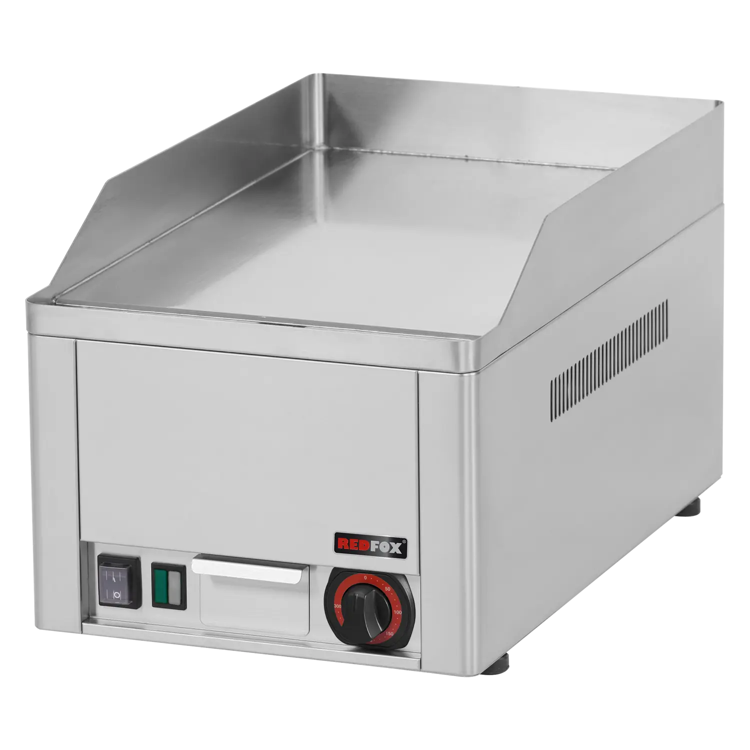 Fry-top griddle plate 32x48 electric chromed smooth counter top 230 V | REDFOX - FTHC 30 E