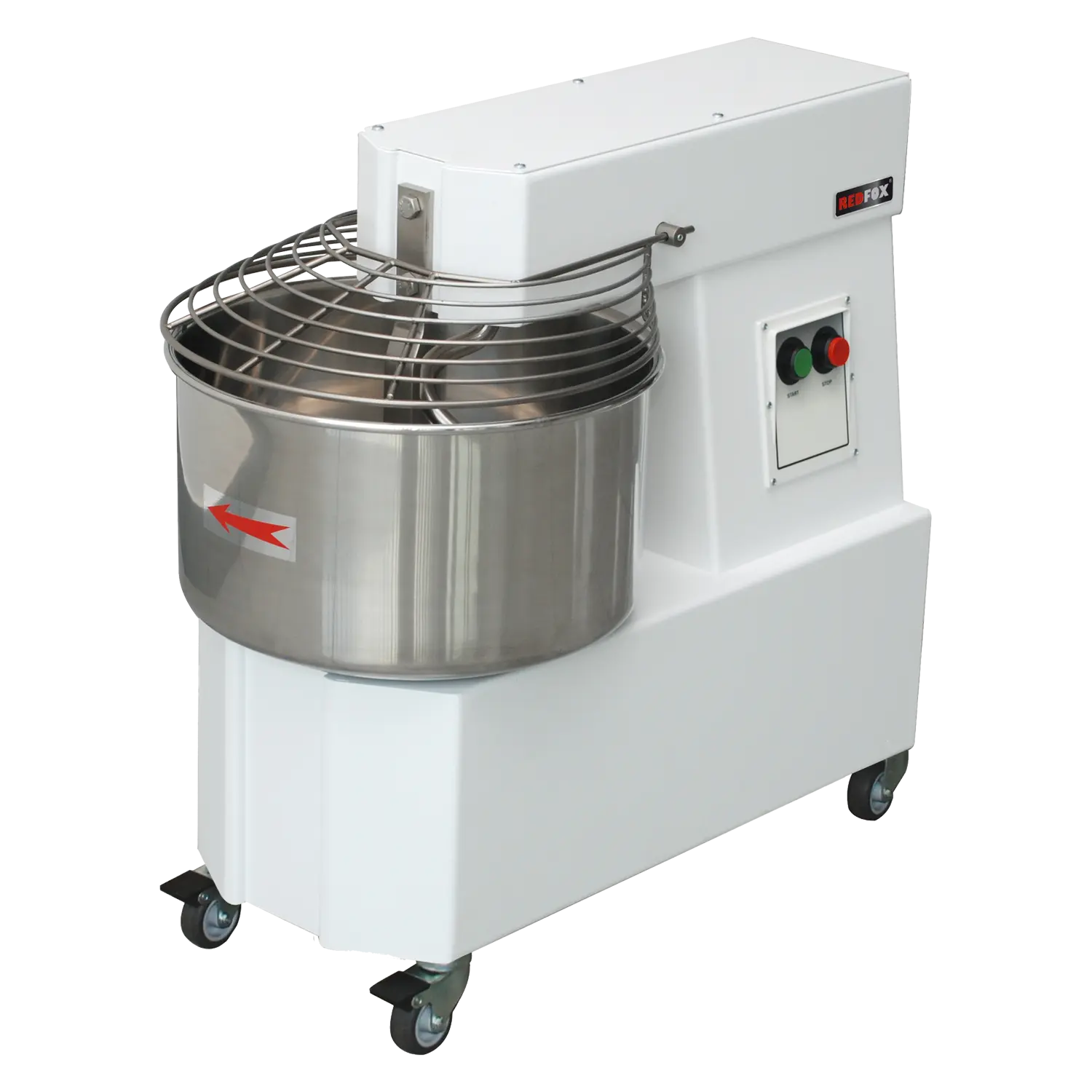 Spiral mixer kneader 1 speed fixed head 20 l 400 V | REDFOX - HTF 20 T