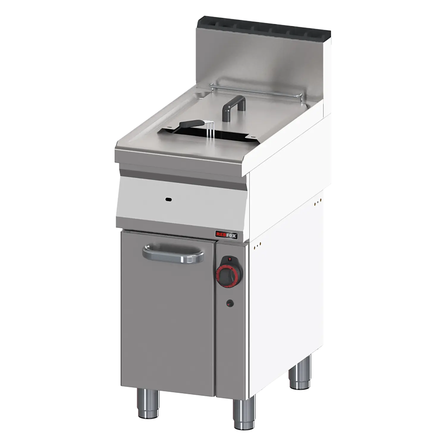 Gas fryer 0,8 kW/l, 15 l on cabinet | REDFOX - FE 70/40 G
