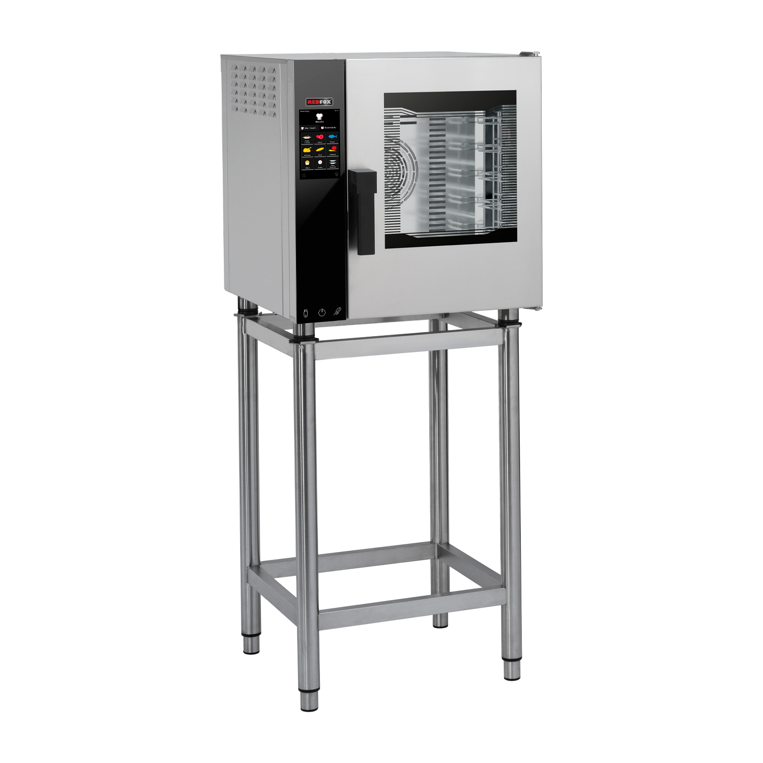 Convection oven electric Direct steam Color touch screen Automatic cleaning Right-hinged door 5x GN 2/3 | REDFOX - MPDN 0523 ERAM