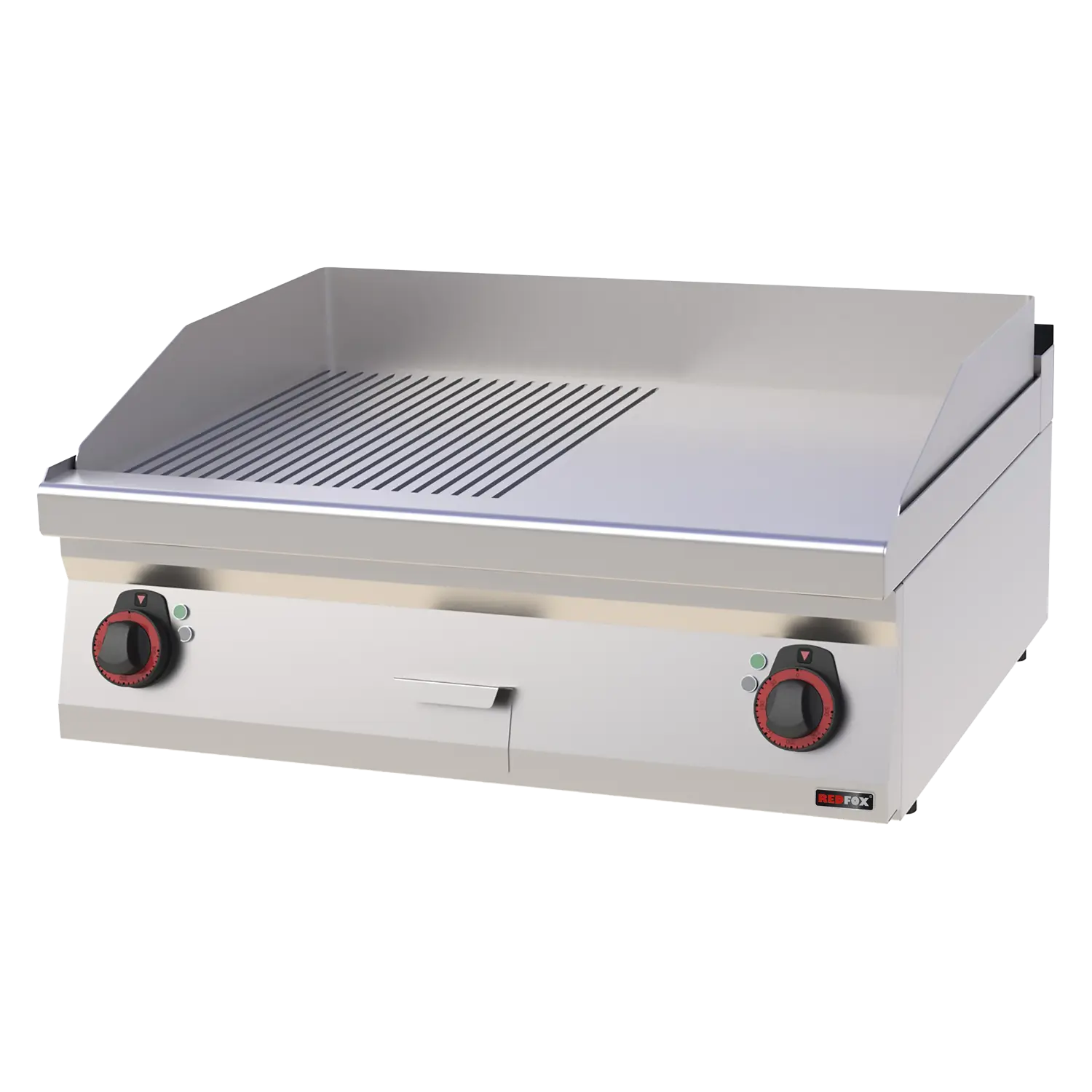 Grilovací deska 80x51 elektrická kombinovaná bez podestavby 400 V | REDFOX - FTHR 70/08 E