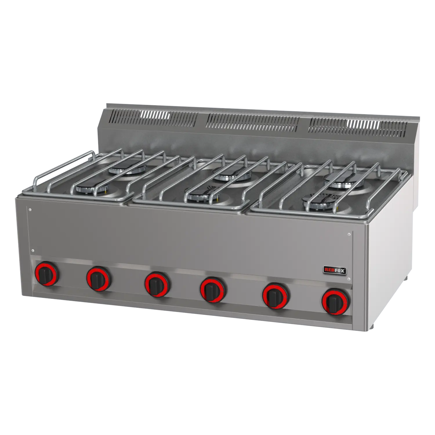 Sporák plynový 6x hořák bez podestavby | REDFOX - SP 90 GL