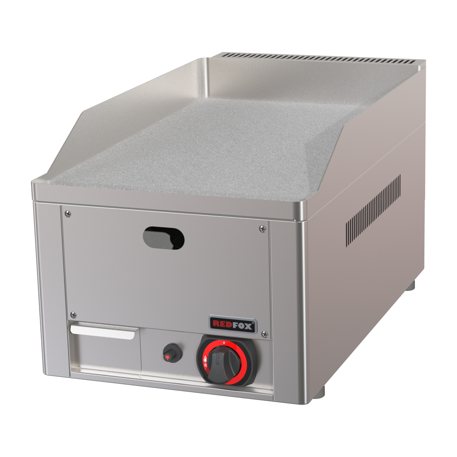 Grilovací deska 32x48 plynová durable chrom hladká stolní | REDFOX - FTHC 30 G