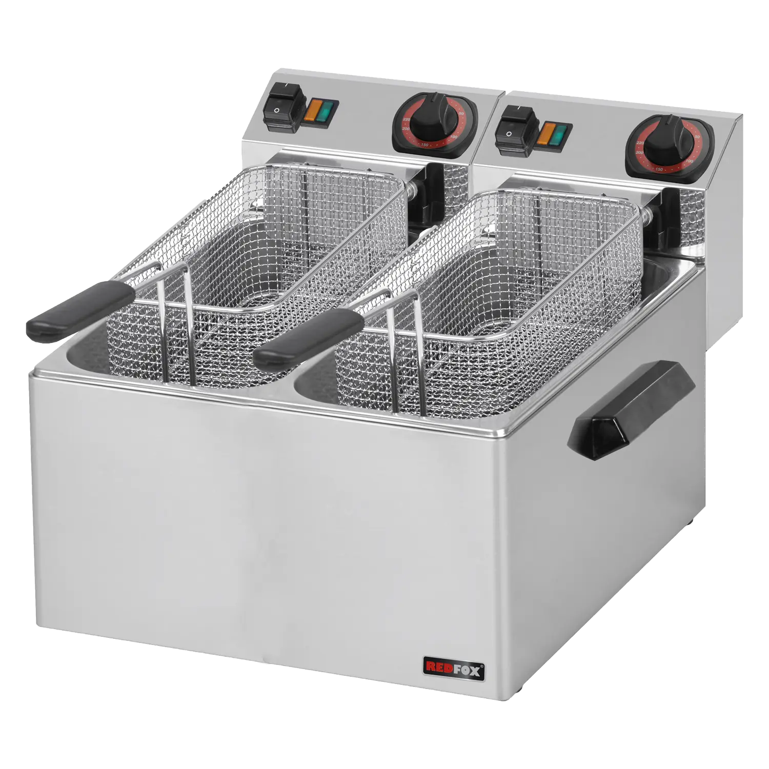 Fryer for fish electric 2 baskets 0,43 kW/l, 8+8 l counter top 230 V | REDFOX - FE 88