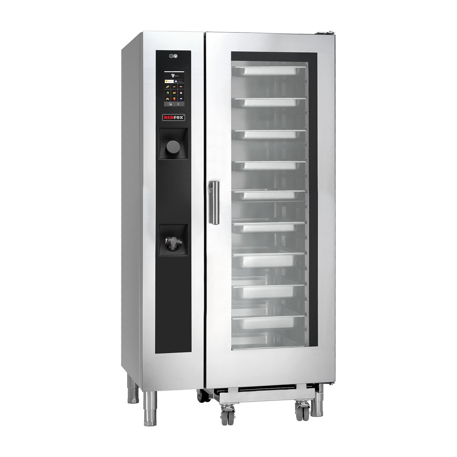 Konvektomat elektrický 20x GN 1/1  nástřik, dotykový barevný displej, pravé dveře  | REDFOX - MPD 2011 ERAM