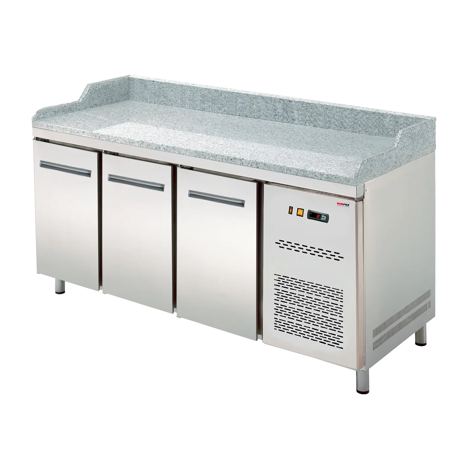 Cooling counter GN 1/1 pizza 2x door, 7x drawer | REDFOX - RTP 3D-2D7ZN