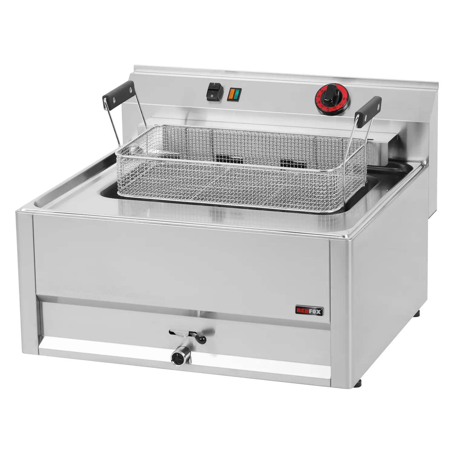 Electric fryer 0,56 kW/l, 16 l on cabinet 400 V | REDFOX - FE 66 ELT