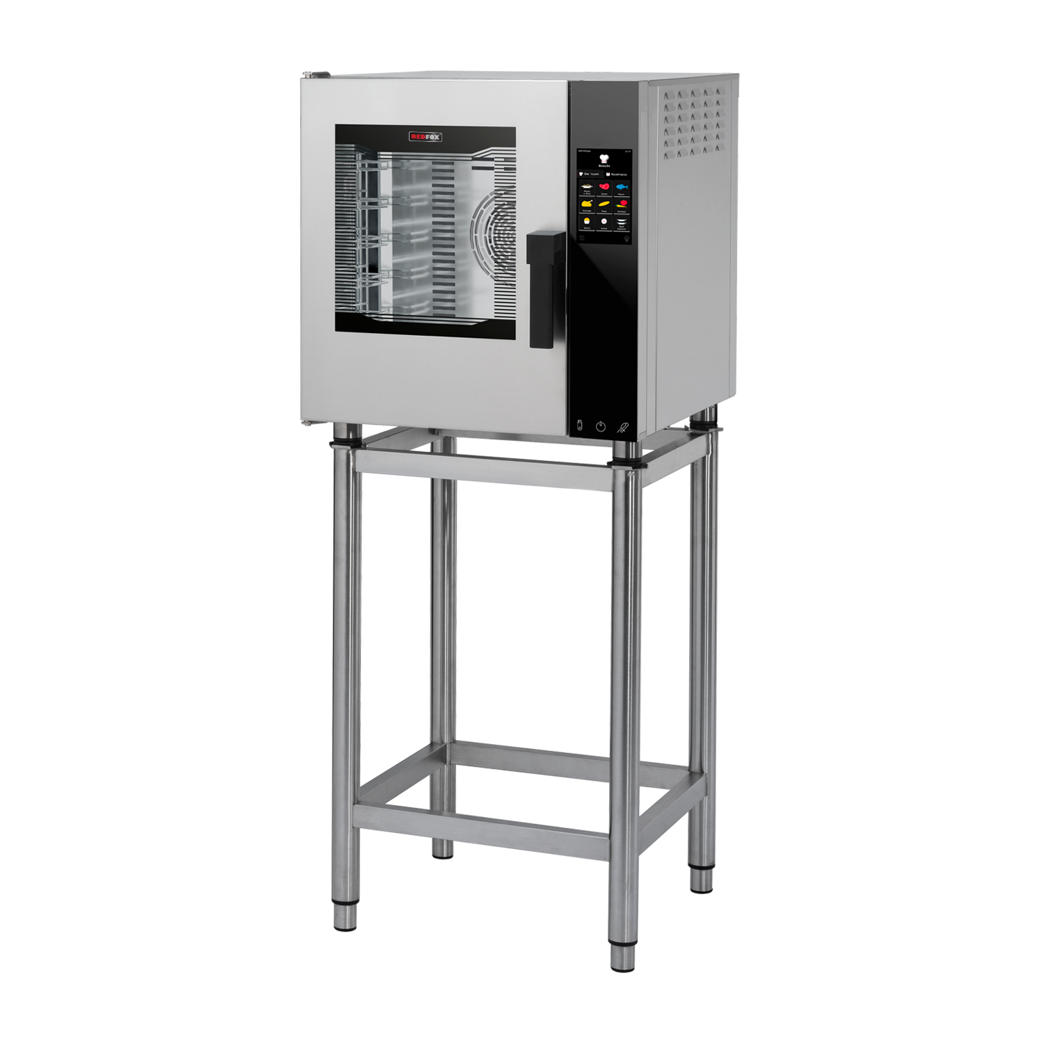 Electric convection oven reinforced version Direct steaming Color touch screen Automatic cleaning Left-hinged door 5x GN 2/3 | REDFOX - MPDN 0523 X ELAM