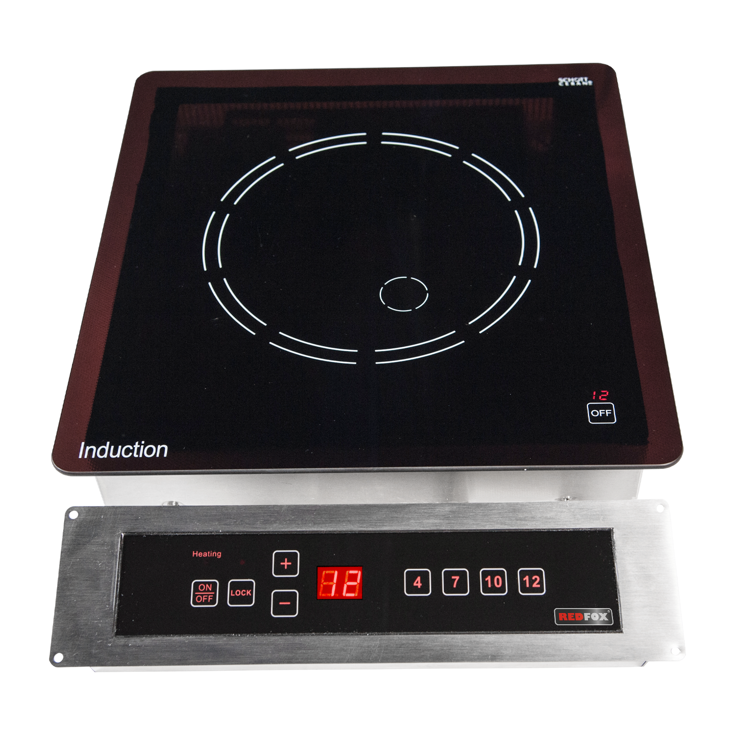 Drop-in electric induction cooker with 12 performance levels | REDFOX - RIB 35 D