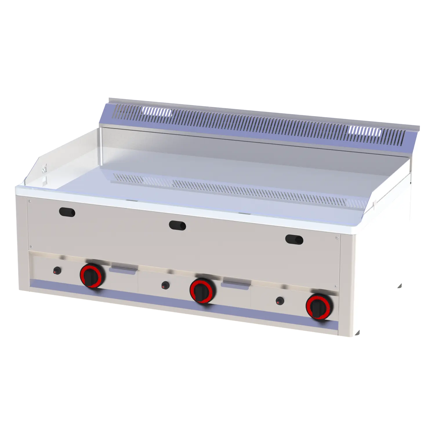 Grilovací deska 97x48 plynová chromovaná hladká bez podestavby | REDFOX - FTHC 90 GL